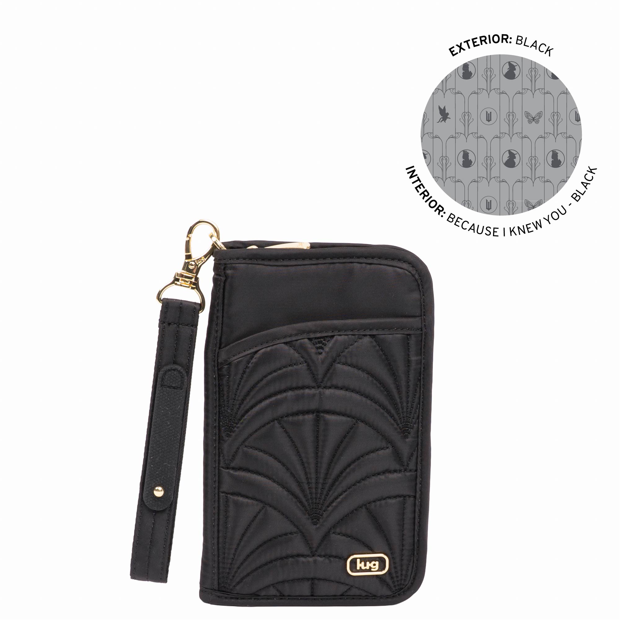 Wicked x Lug Tandem Zip RFID Wallet - BLACK - 25342_Wicked_TandemZip_Black_Angle_01