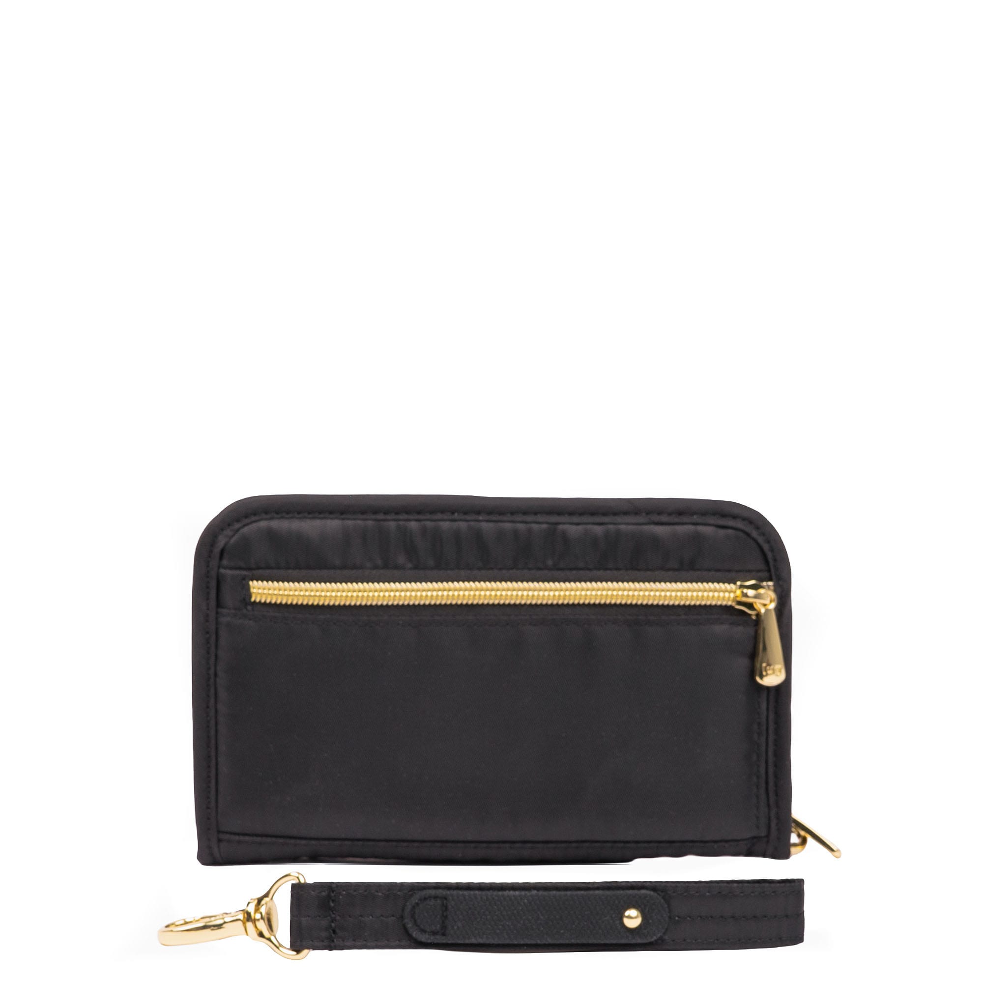 Wicked x Lug Tandem Zip RFID Wallet - BLACK - 25342_Wicked_TandemZip_Black_Angle_02