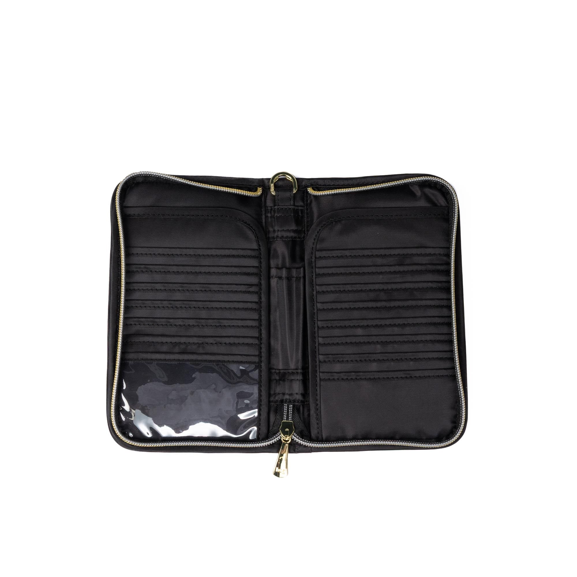 Wicked x Lug Tandem Zip RFID Wallet - BLACK - 25342_Wicked_TandemZip_Black_Angle_05