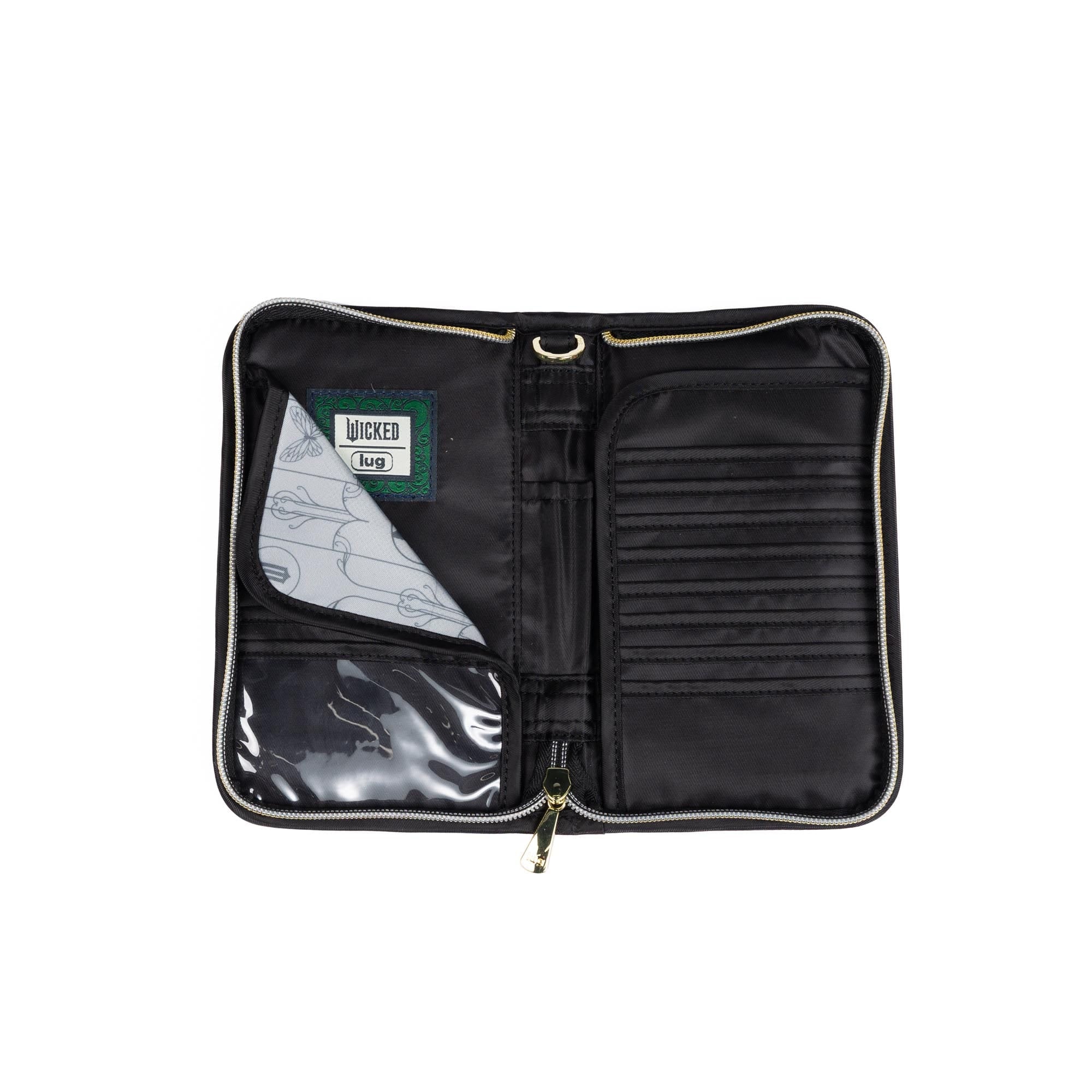 Wicked x Lug Tandem Zip RFID Wallet - BLACK - 25342_Wicked_TandemZip_Black_Angle_06