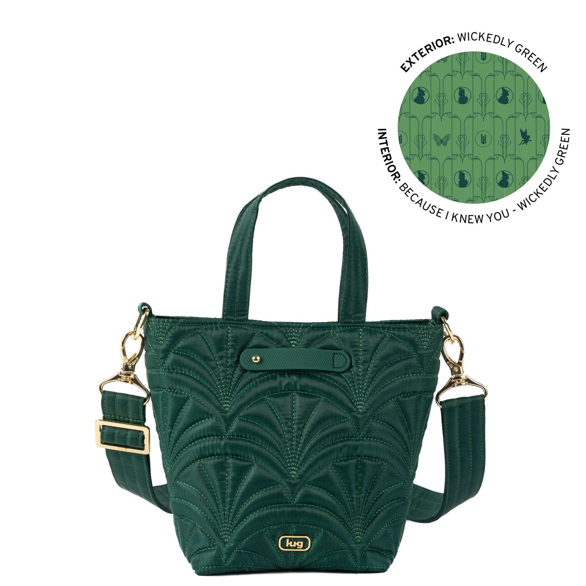 Wicked x Lug Tip Toe Crossbody Bag - WICKEDLY GREEN - 25346_Wicked_TipToe_WickedlyGreen_Angle_01