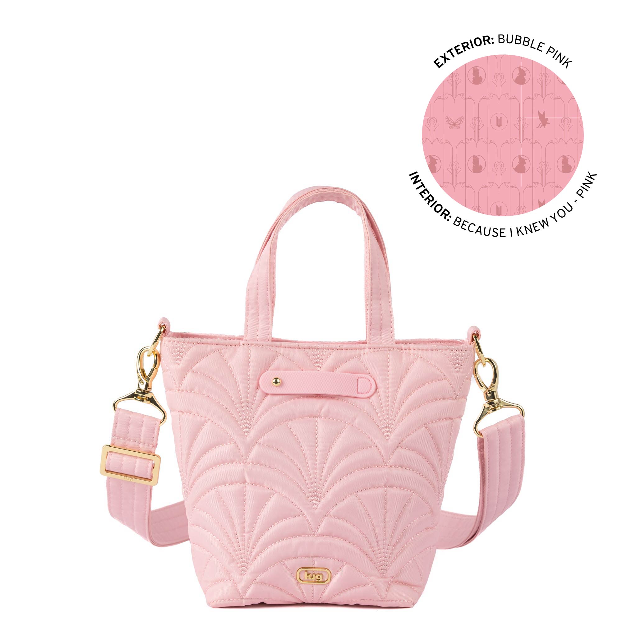 Wicked x Lug Tip Toe Crossbody Bag - BUBBLE PINK - 25347_Wicked_TipToe_BubblePink_Angle_01