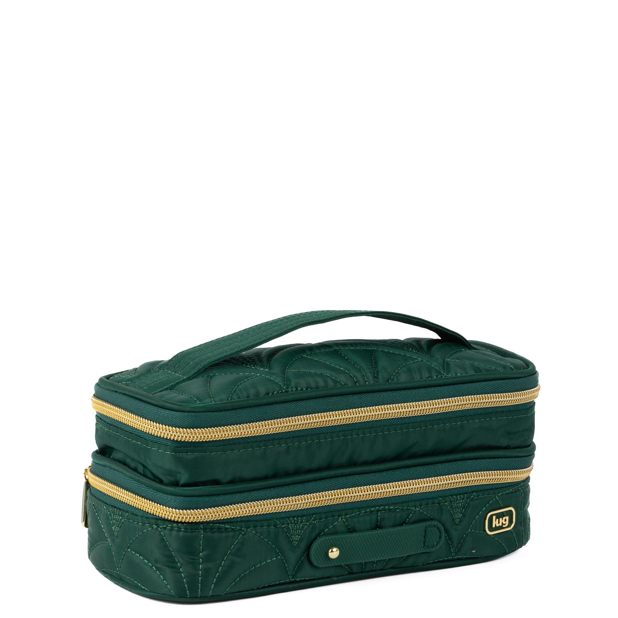 Wicked x Lug Double Decker Cosmetic Case - WICKEDLY GREEN - 25352_Wicked_DoubleDecker-WickedlyGreen_Angle_02