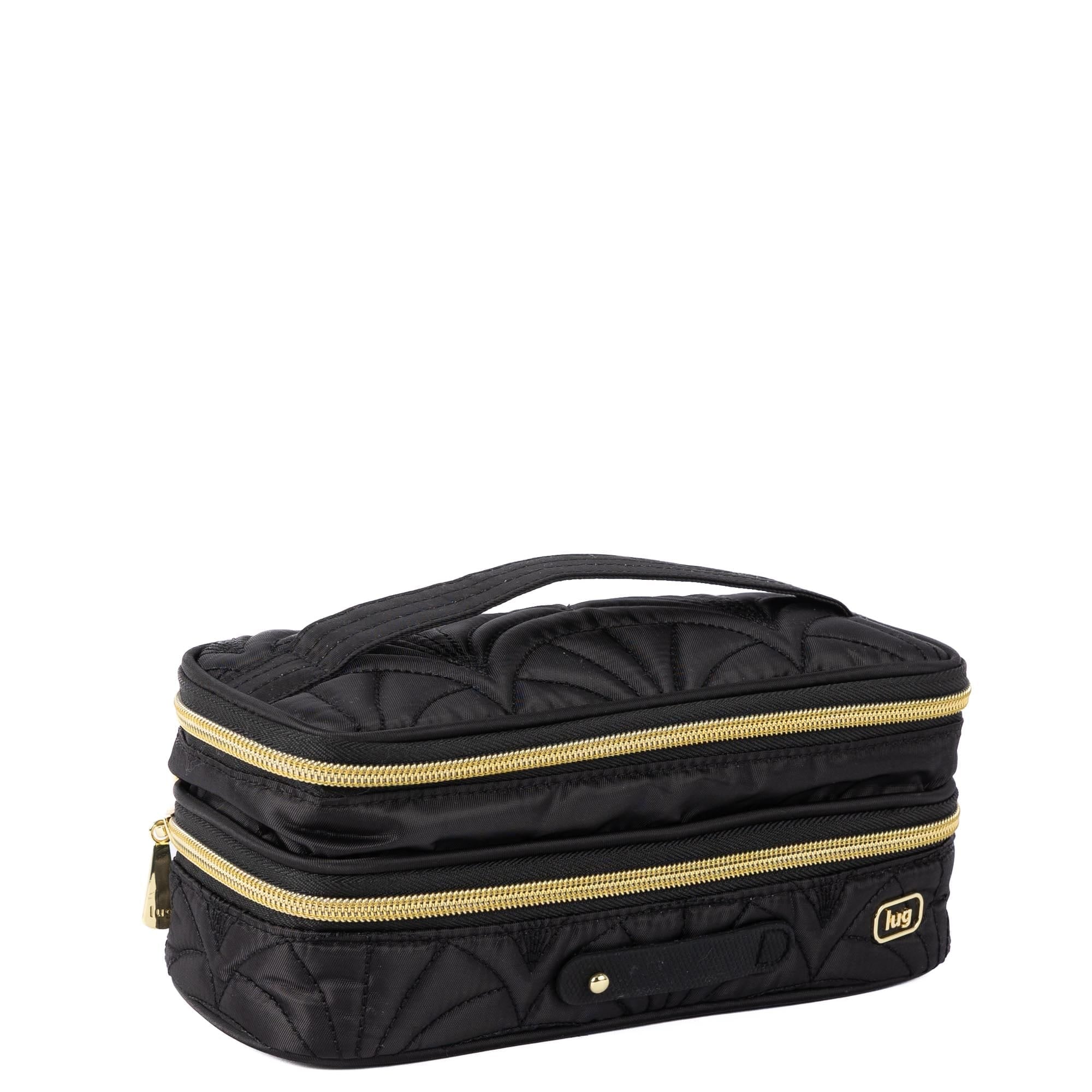 Wicked x Lug Double Decker Cosmetic Case - BLACK - 25354_Wicked_DoubleDecker-Black_Angle_02