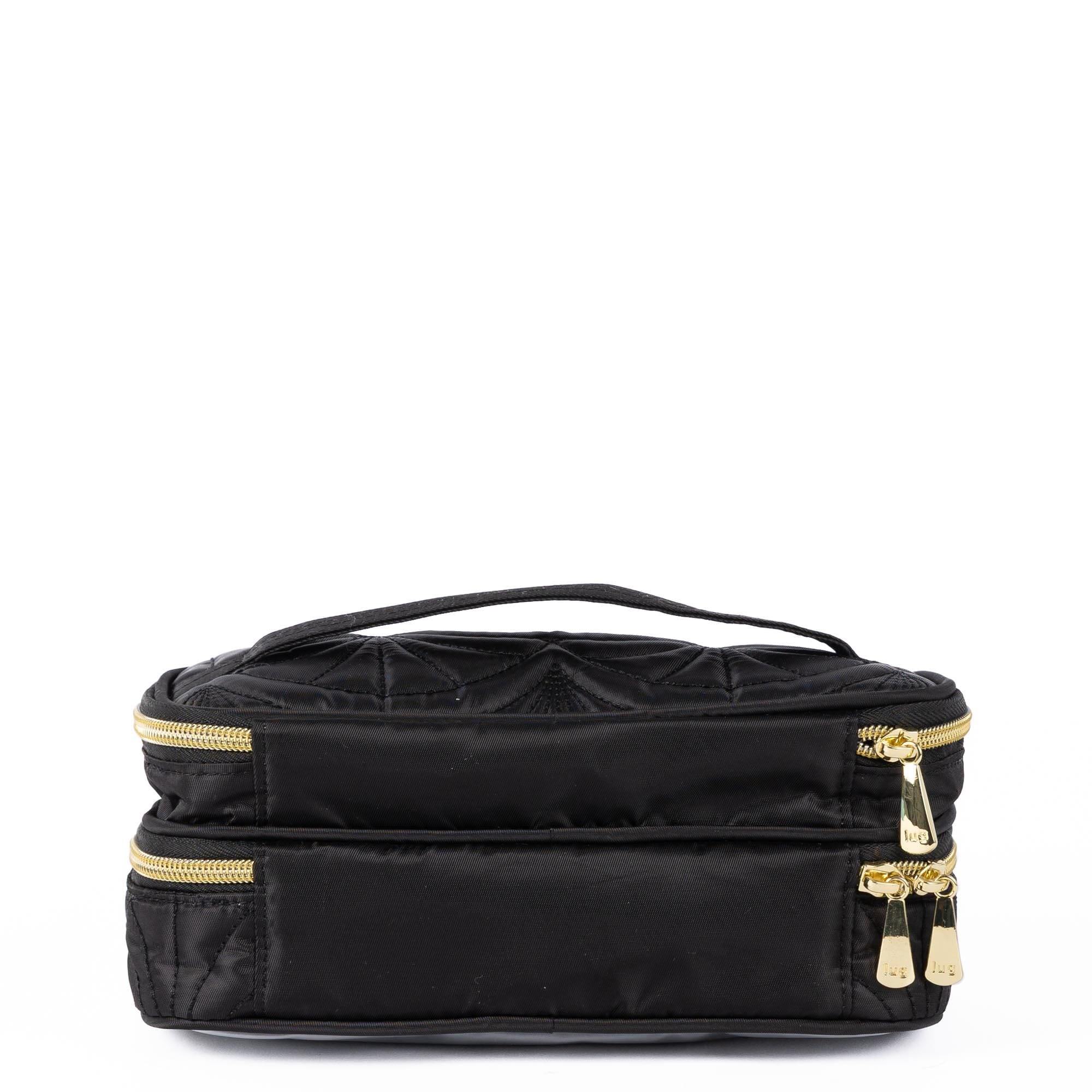 Wicked x Lug Double Decker Cosmetic Case - BLACK - 25354_Wicked_DoubleDecker-Black_Angle_04
