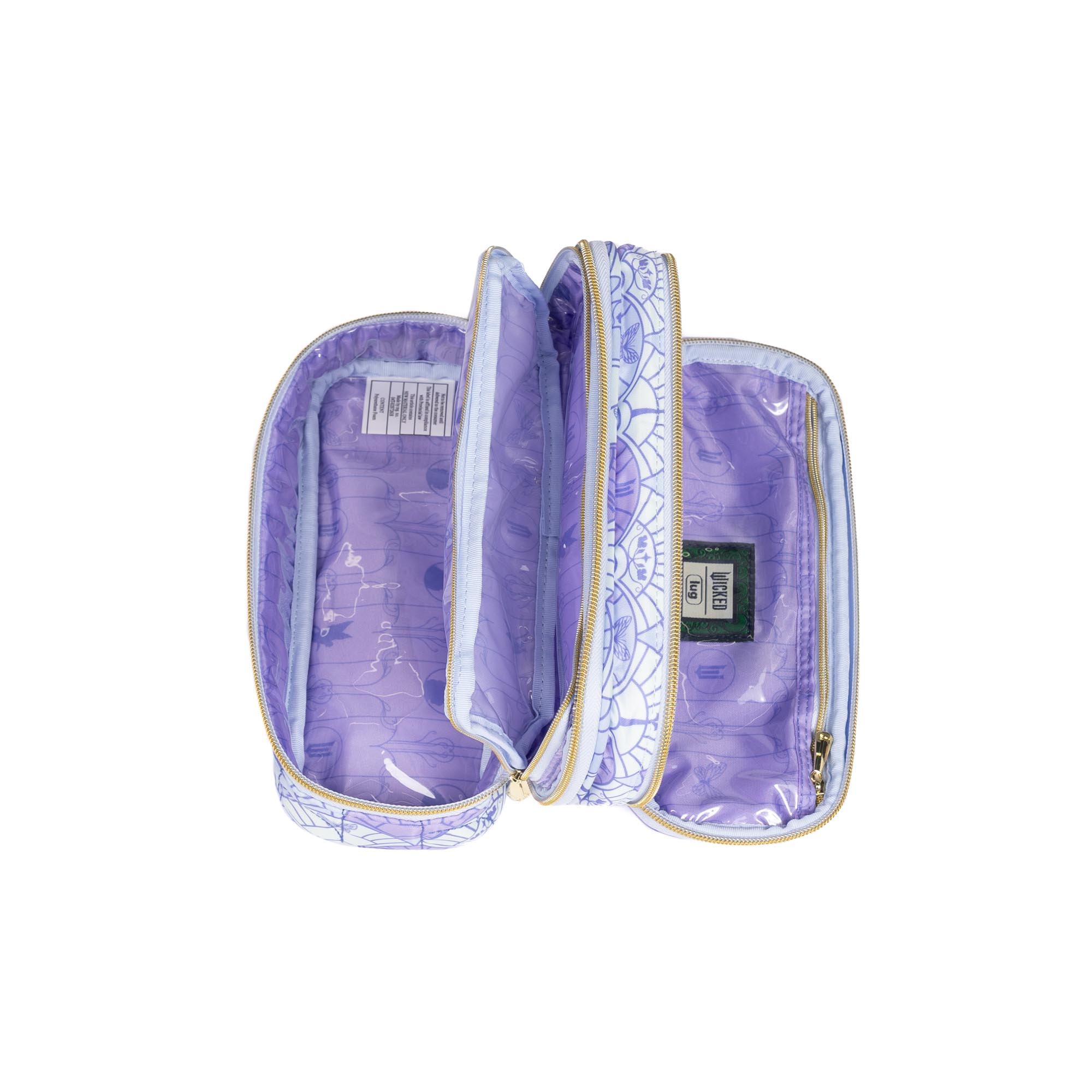 Wicked x Lug Double Decker Cosmetic Case - DREAMS SOAR - 25355_Wicked_DoubleDecker_DreamSoar_Angle_05