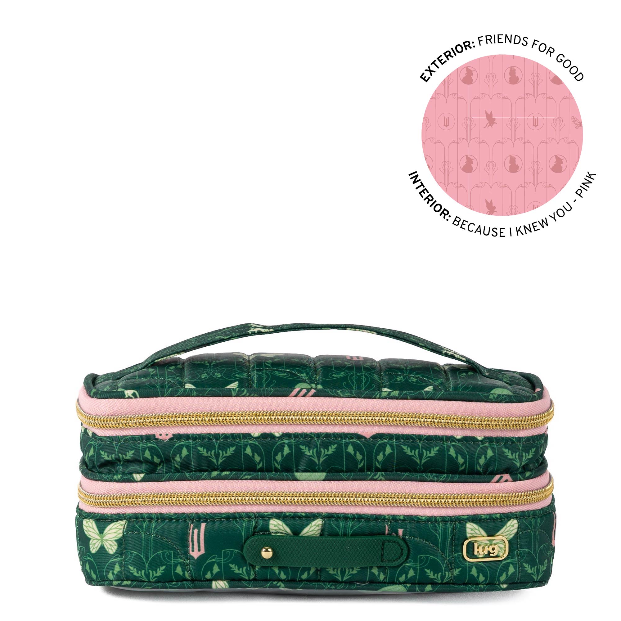 Wicked x Lug Double Decker Cosmetic Case - FRIENDS FOR GOOD - 25356_Wicked_DoubleDecker_FriendsForGood_Angle_01