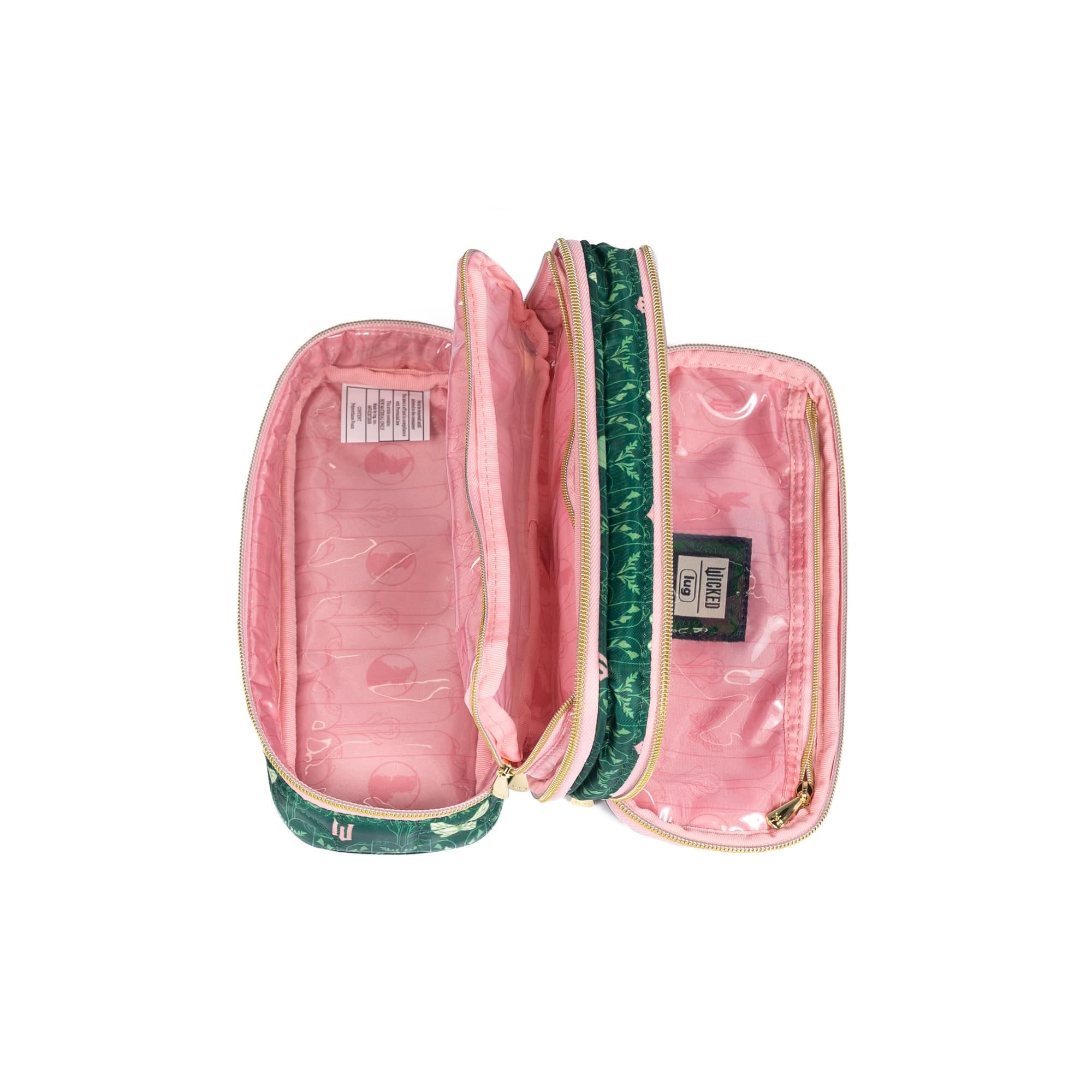 Wicked x Lug Double Decker Cosmetic Case - FRIENDS FOR GOOD - 25356_Wicked_DoubleDecker_FriendsForGood_Angle_05