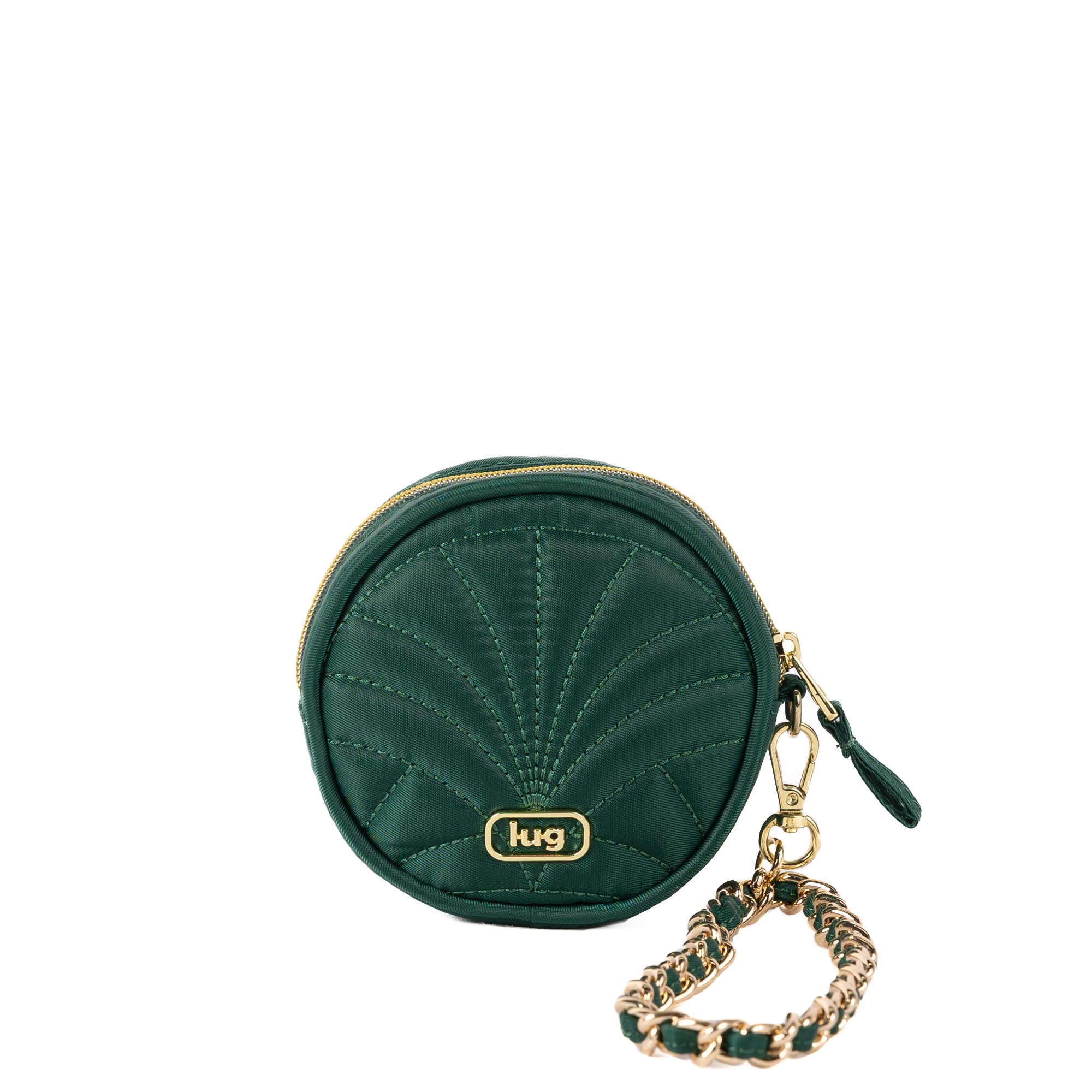 Wicked x Lug Ozwheel Circle Pouch & Metal Chain Wristlet - WICKEDLY GREEN - 25359_Wicked_Ozwheel_WickedlyGreen_Angle_03