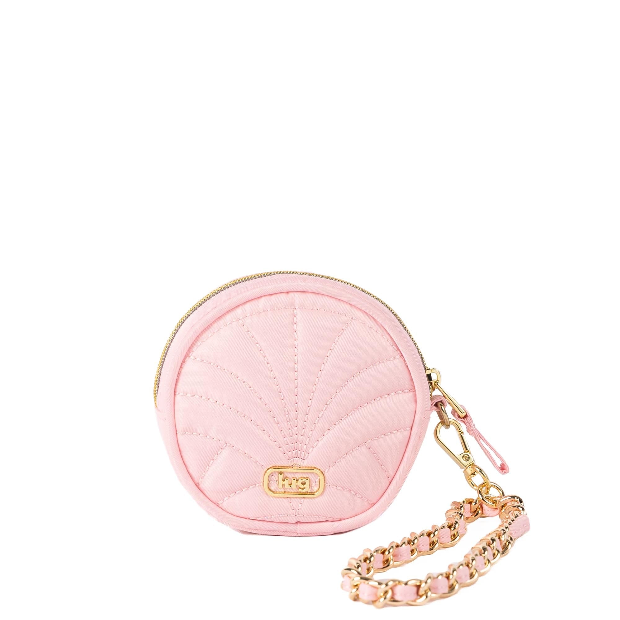 Wicked x Lug Ozwheel Circle Pouch & Metal Chain Wristlet - BUBBLE PINK - 25360_Wicked_Ozwheel_BubblePink_Angle_03