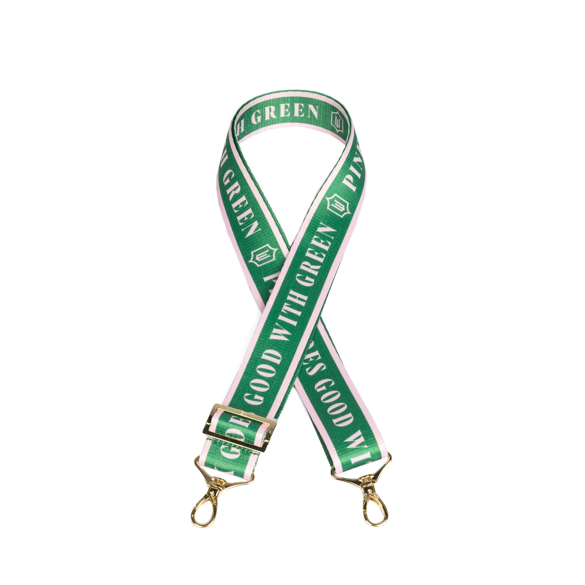 Wicked x Lug 1.5" Classic Webbing Strap - PINK GOES GOOD WITH GREEN - 25361_Wicked_WebbedStrap_PinkGoesGoodWithGreen