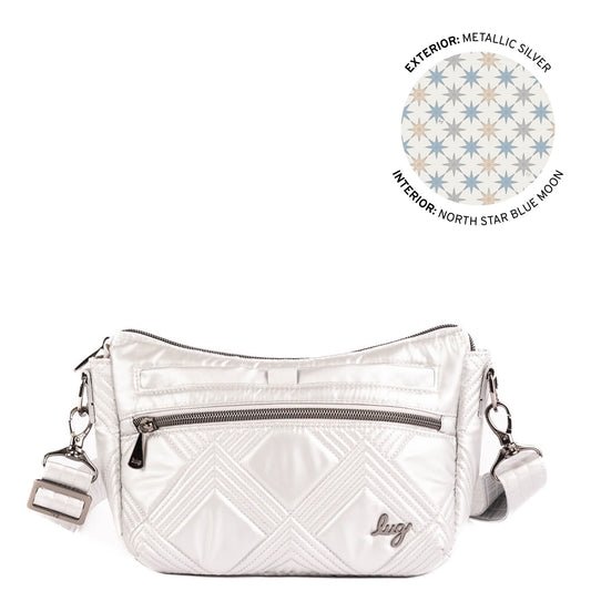 Dash Classic Crossbody - METALLIC SILVER - 25389_Dash_MetallicSilver_Angle_01