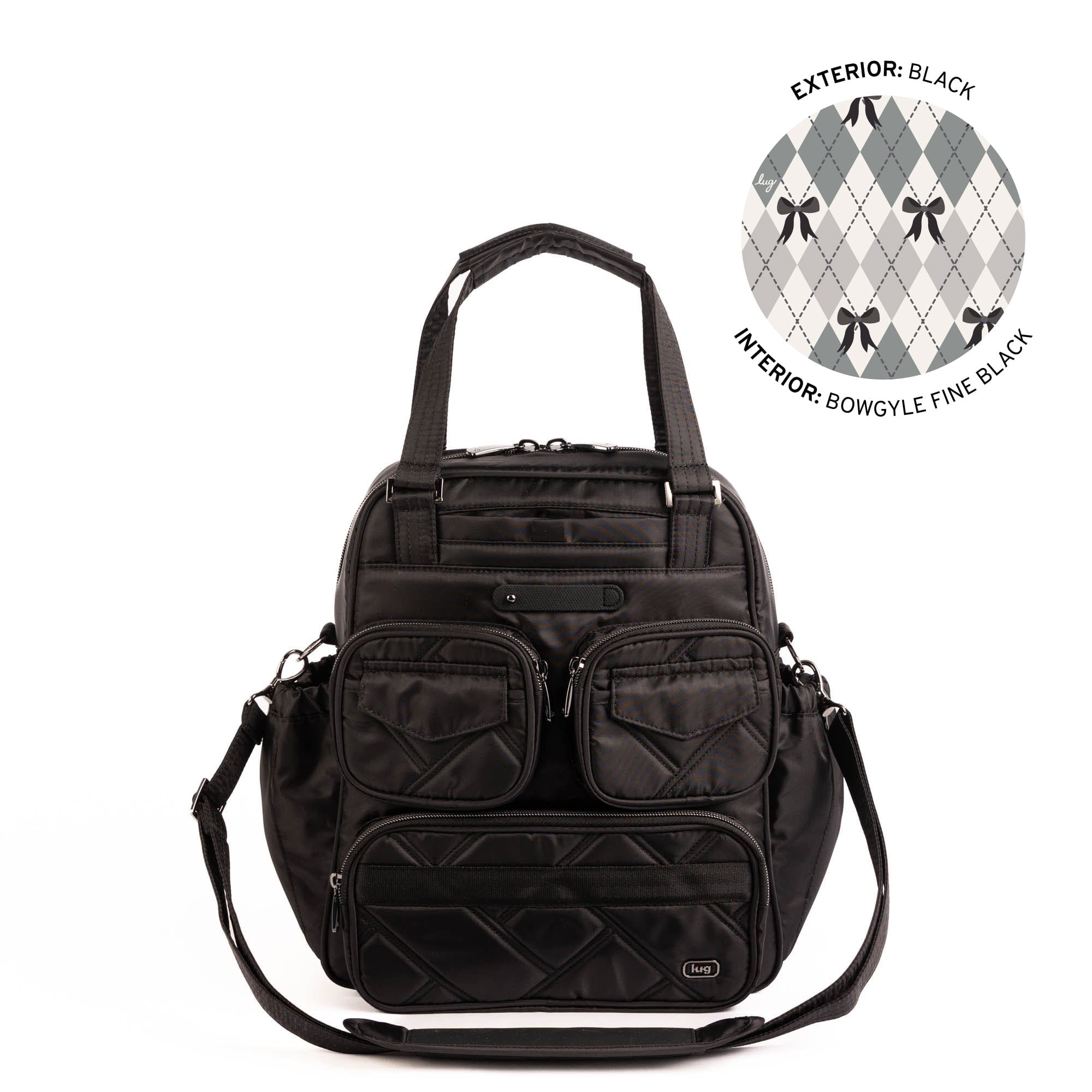 Legacy Collection Mini Puddle Jumper Convertible Tote Bag - BLACK - 25399_Legacy_MiniPuddleJumper_Black_Angle_01