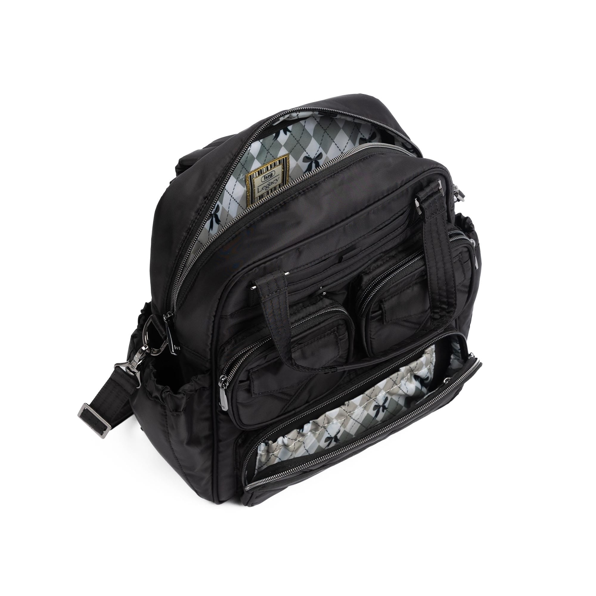 Legacy Collection Mini Puddle Jumper Convertible Tote Bag - BLACK - 25399_Legacy_MiniPuddleJumper_Black_Angle_05