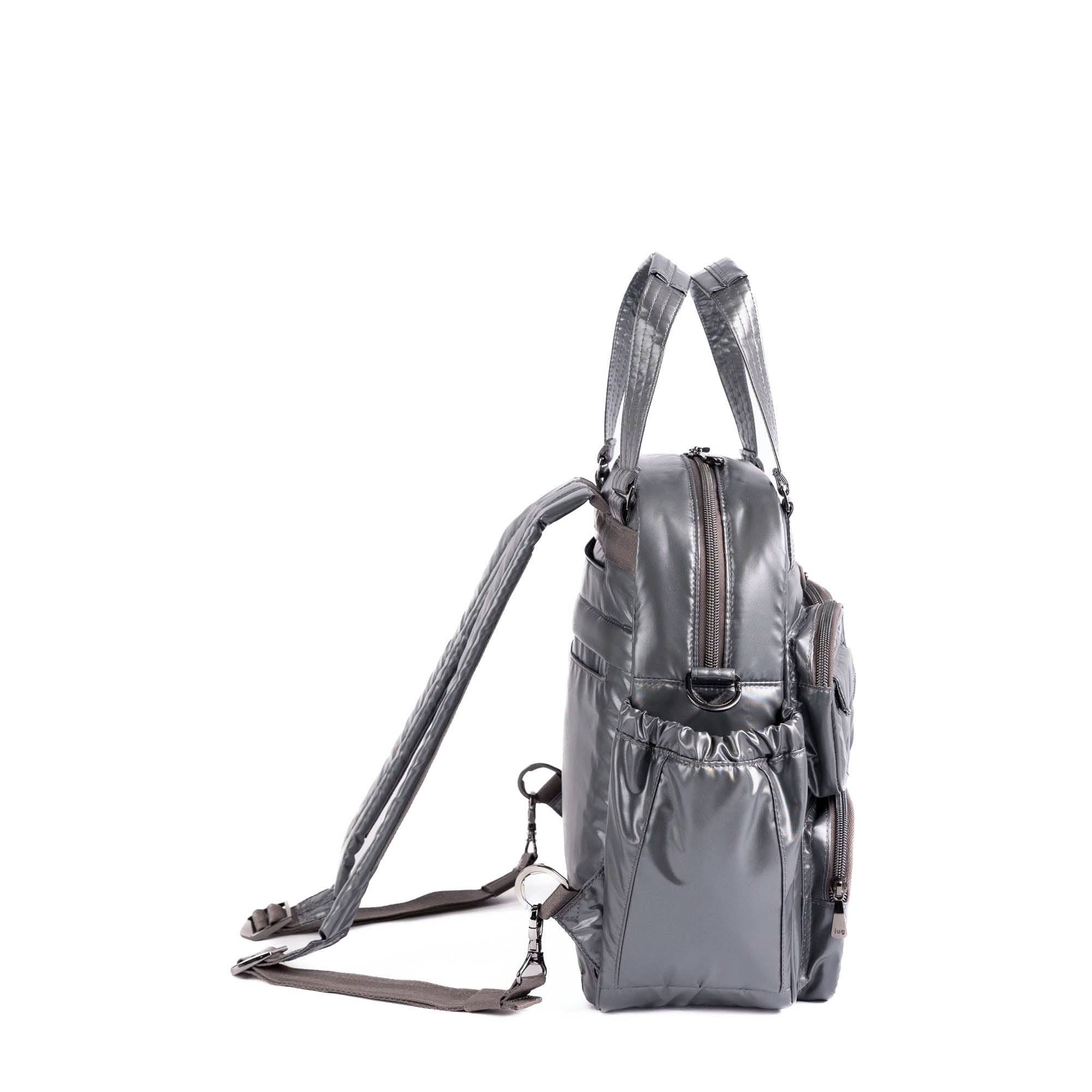 Legacy Collection Mini Puddle Jumper Convertible Tote Bag - METALLIC STORM - 25401_Legacy_MiniPuddleJumper_MetallicStorm_Angle_03_p89edv