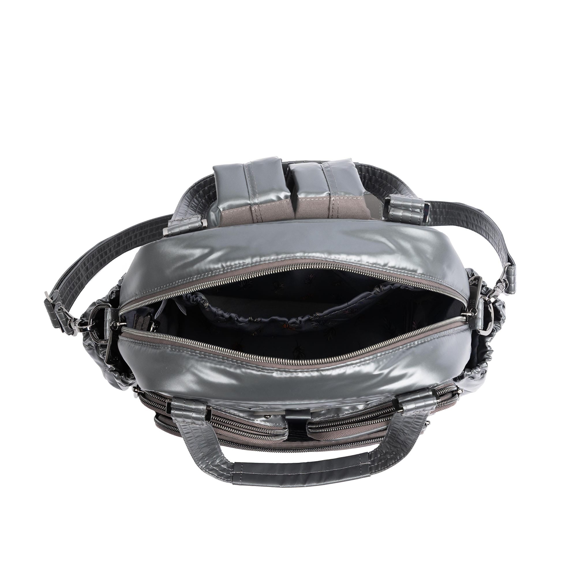 Legacy Collection Mini Puddle Jumper Convertible Tote Bag - METALLIC STORM - 25401_Legacy_MiniPuddleJumper_MetallicStorm_Angle_06