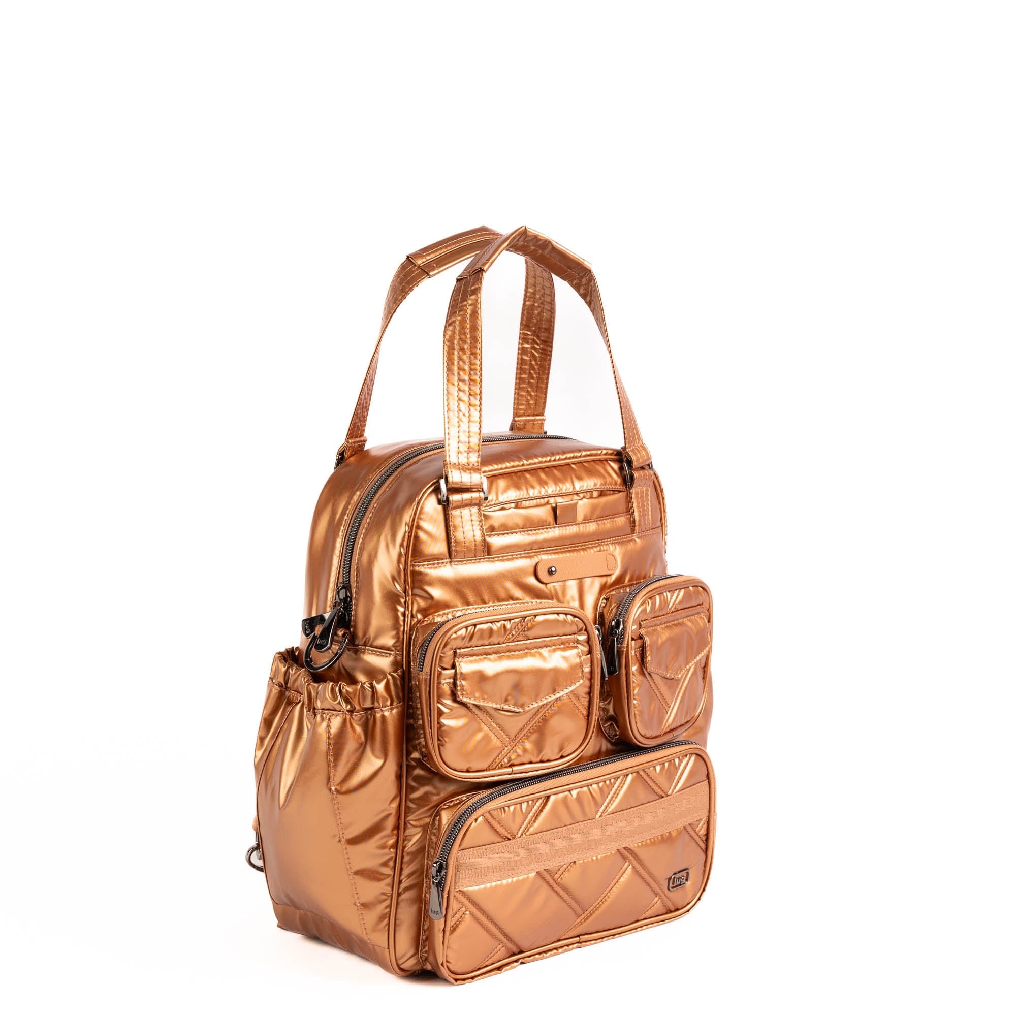 Legacy Collection Mini Puddle Jumper Convertible Tote Bag - METALLIC CHAI - 25405_Legacy_MiniPuddleJumper_MetalliChai_Angle_02
