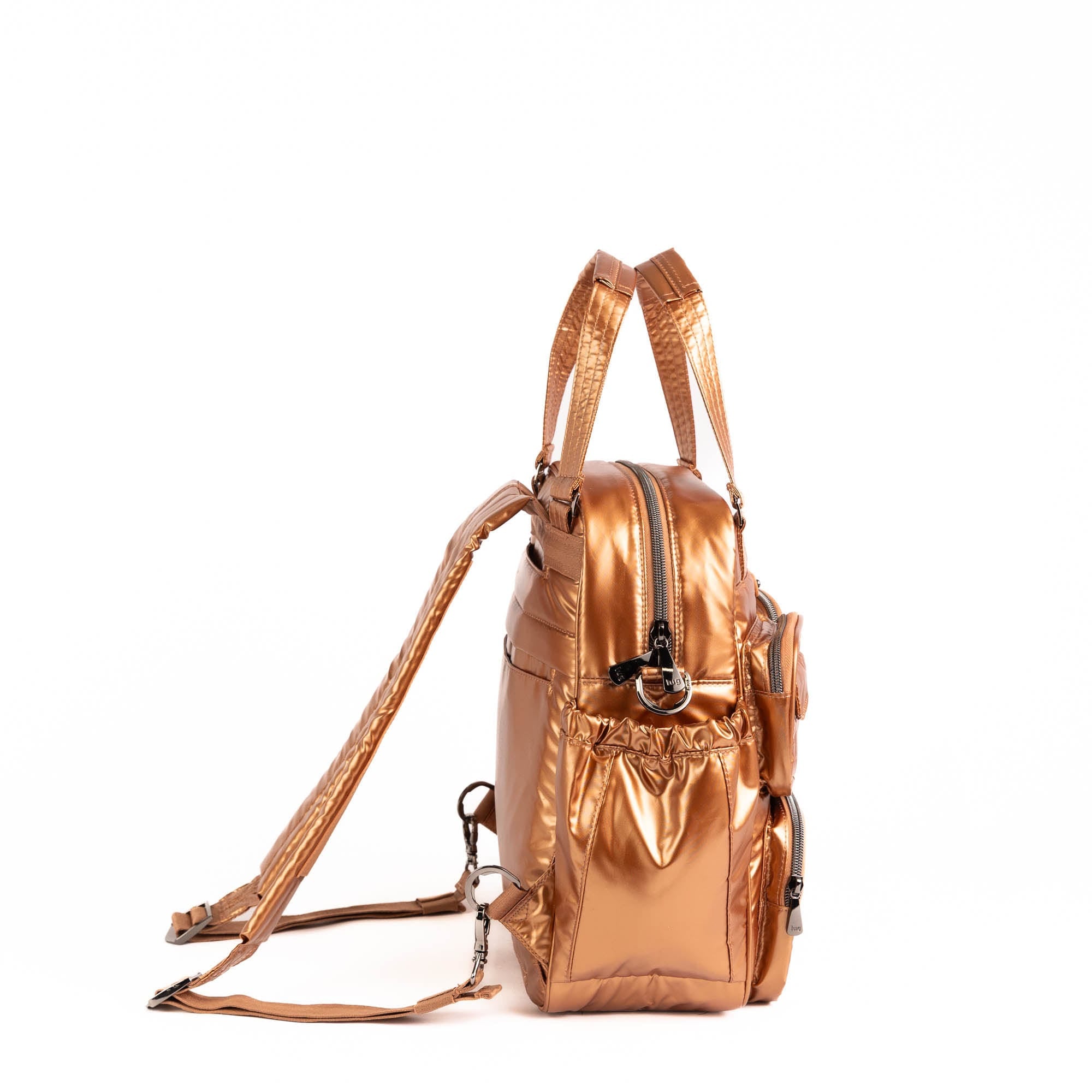 Legacy Collection Mini Puddle Jumper Convertible Tote Bag - METALLIC CHAI - 25405_Legacy_MiniPuddleJumper_MetalliChai_Angle_03