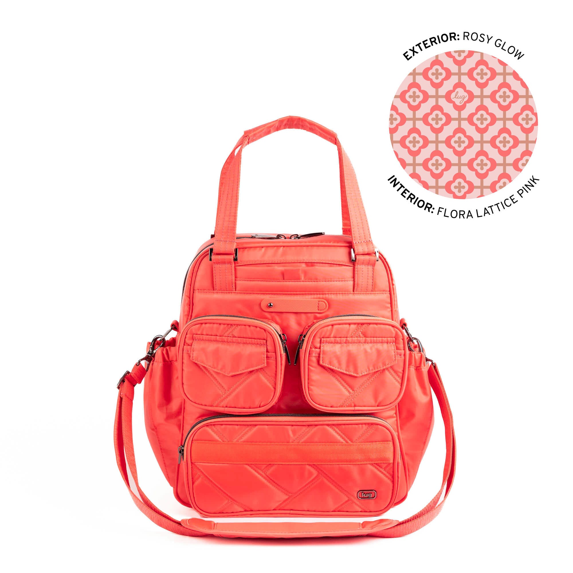 Legacy Collection Mini Puddle Jumper Convertible Tote Bag - ROSY GLOW - 25406_Legacy_MiniPuddleJumper_RosyGlow_Angle_01_20_281_29