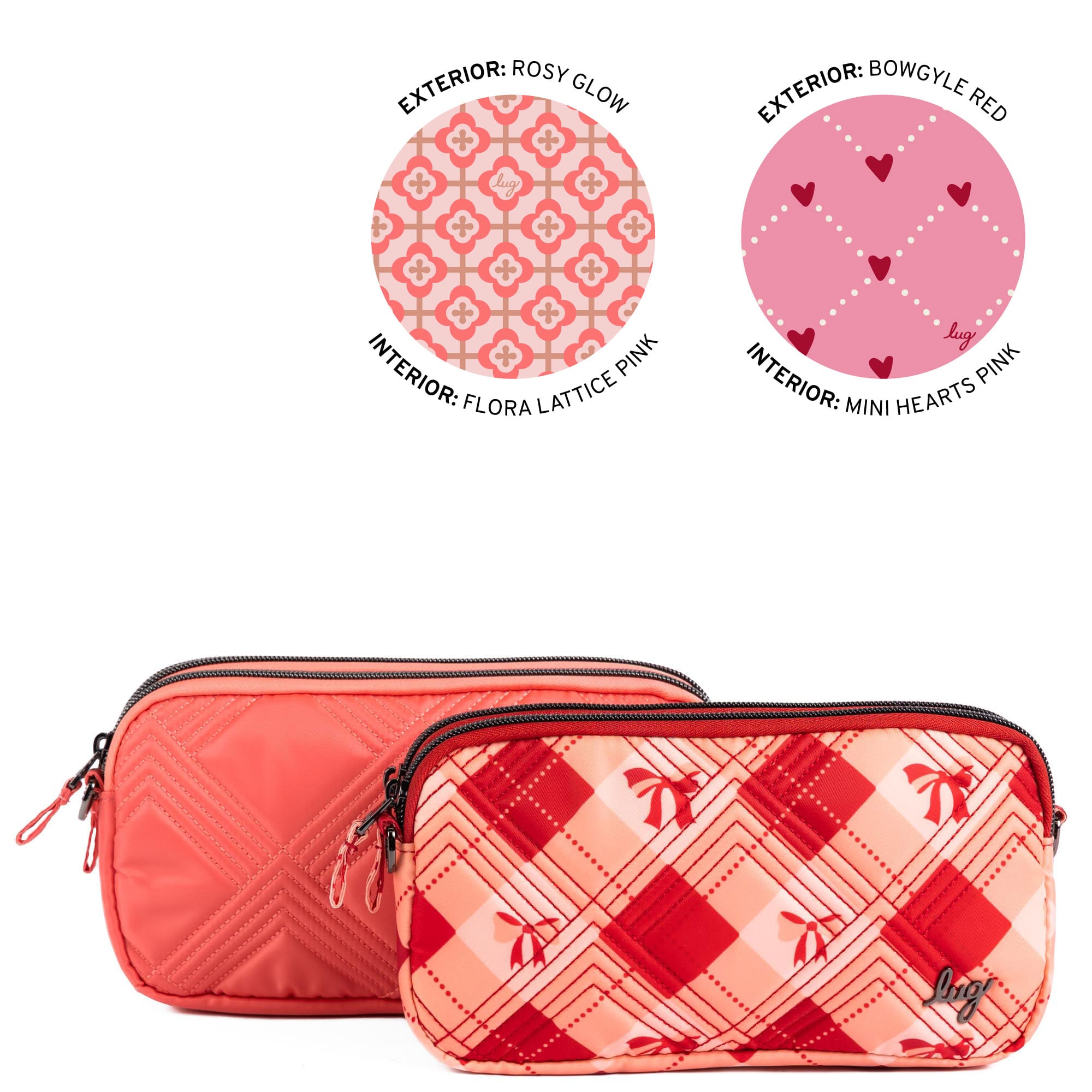 Coupe XL Convertible Crossbody Bag - 2pc Set - ROSY GLOW BOWGYLE RED - 25416_CoupeXL_2PCset_BowgyleRed_RosyGlow_Angle_01