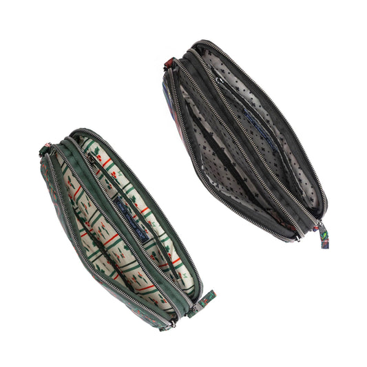 Coupe XL Convertible Crossbody Bag - 2pc Set - TARTAN PLAID HOLIDAY FOREST - 25417_CoupeXL_2PCset_TartanPlaid_HolidayForest_Angle_03