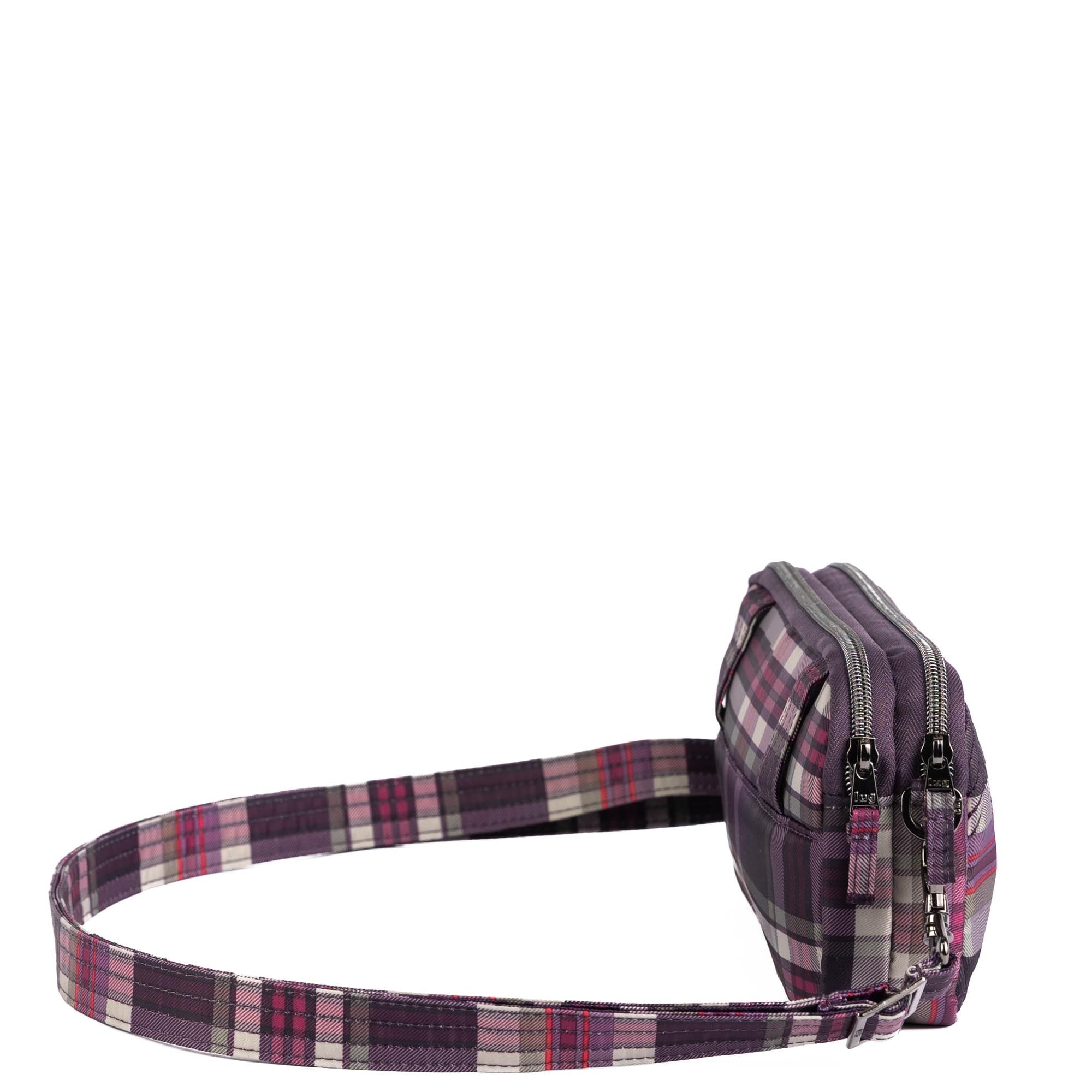 Coupe XL Convertible Crossbody Bag - TEMPO PLAID PLUM - 25421_CoupeXL_TempoPlaidPlum_Angle_03
