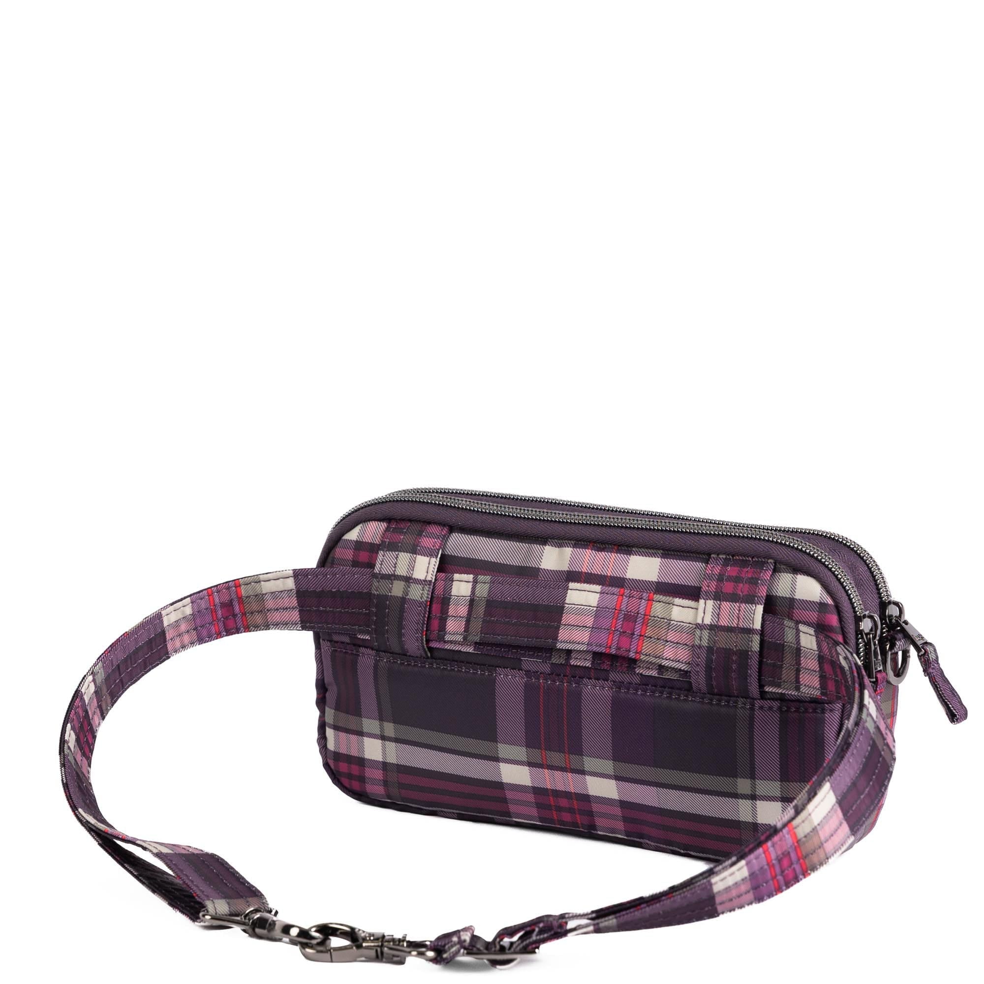 Coupe XL Convertible Crossbody Bag - TEMPO PLAID PLUM - 25421_CoupeXL_TempoPlaidPlum_Angle_05