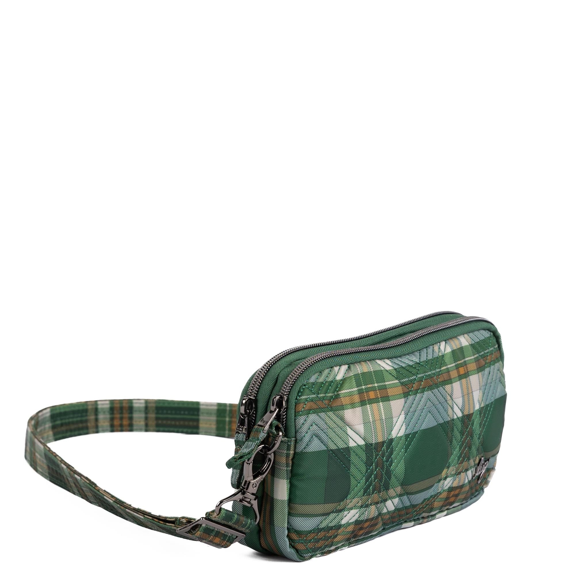 Coupe XL Convertible Crossbody Bag - TEMPO PLAID GREEN - 25424_CoupeXL_TempoPlaidGreen_Angle_02
