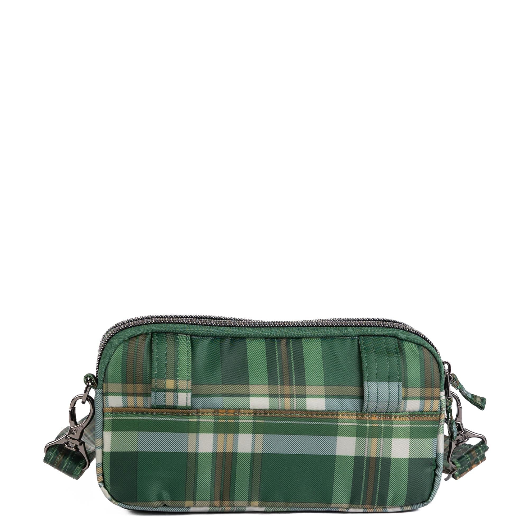 Coupe XL Convertible Crossbody Bag - TEMPO PLAID GREEN - 25424_CoupeXL_TempoPlaidGreen_Angle_04