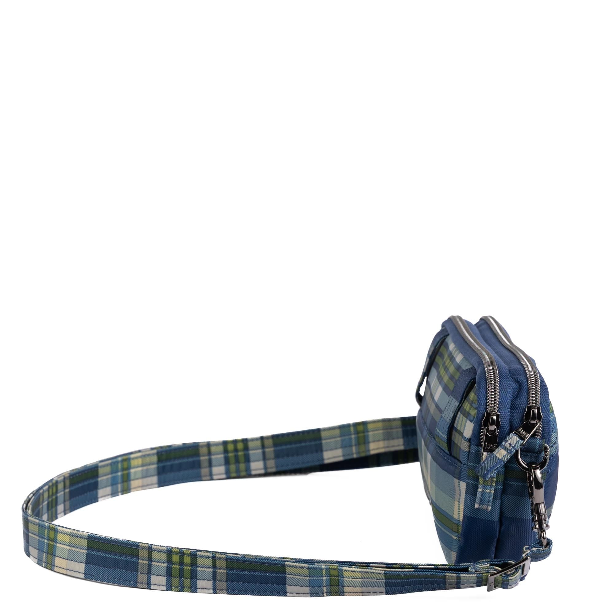 Coupe XL Convertible Crossbody Bag - TEMPO PLAID BLUE - 25426_CoupeXL_TempoPlaidBlue_Angle_03
