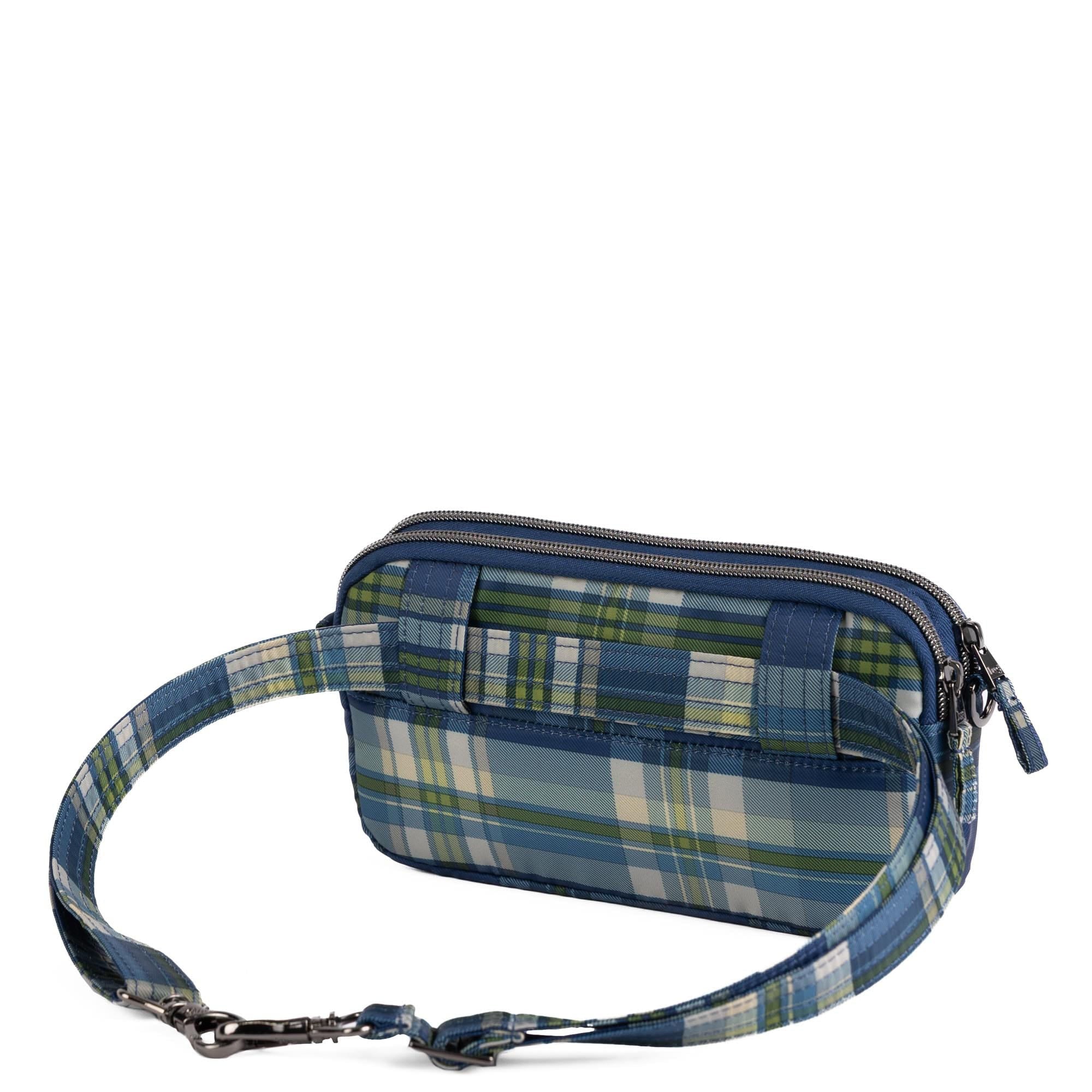 Coupe XL Convertible Crossbody Bag - TEMPO PLAID BLUE - 25426_CoupeXL_TempoPlaidBlue_Angle_05