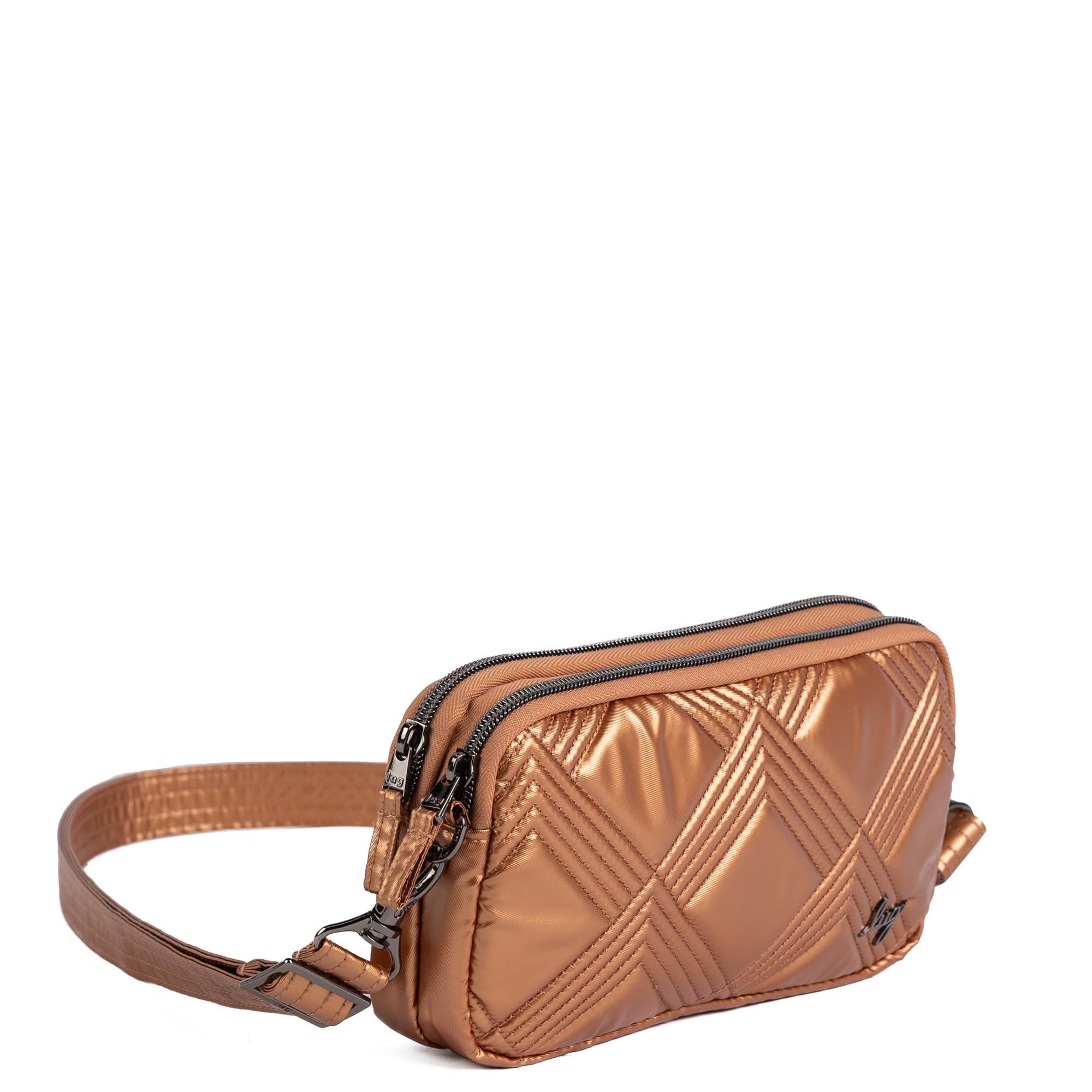 Coupe XL Convertible Crossbody Bag - METALLIC CHAI - 25429_CoupeXL_MetallicChai_Angle_02