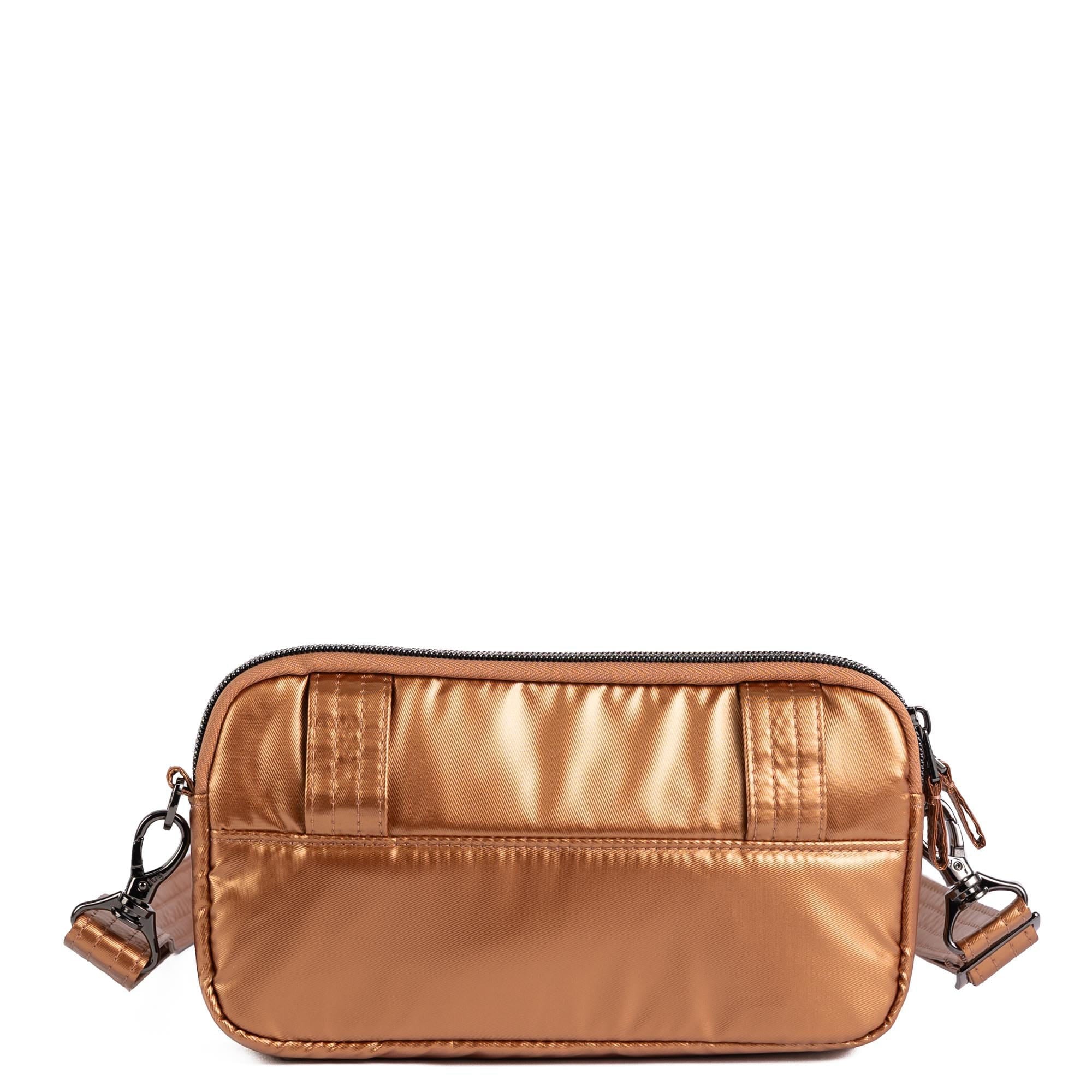 Coupe XL Convertible Crossbody Bag - METALLIC CHAI - 25429_CoupeXL_MetallicChai_Angle_04
