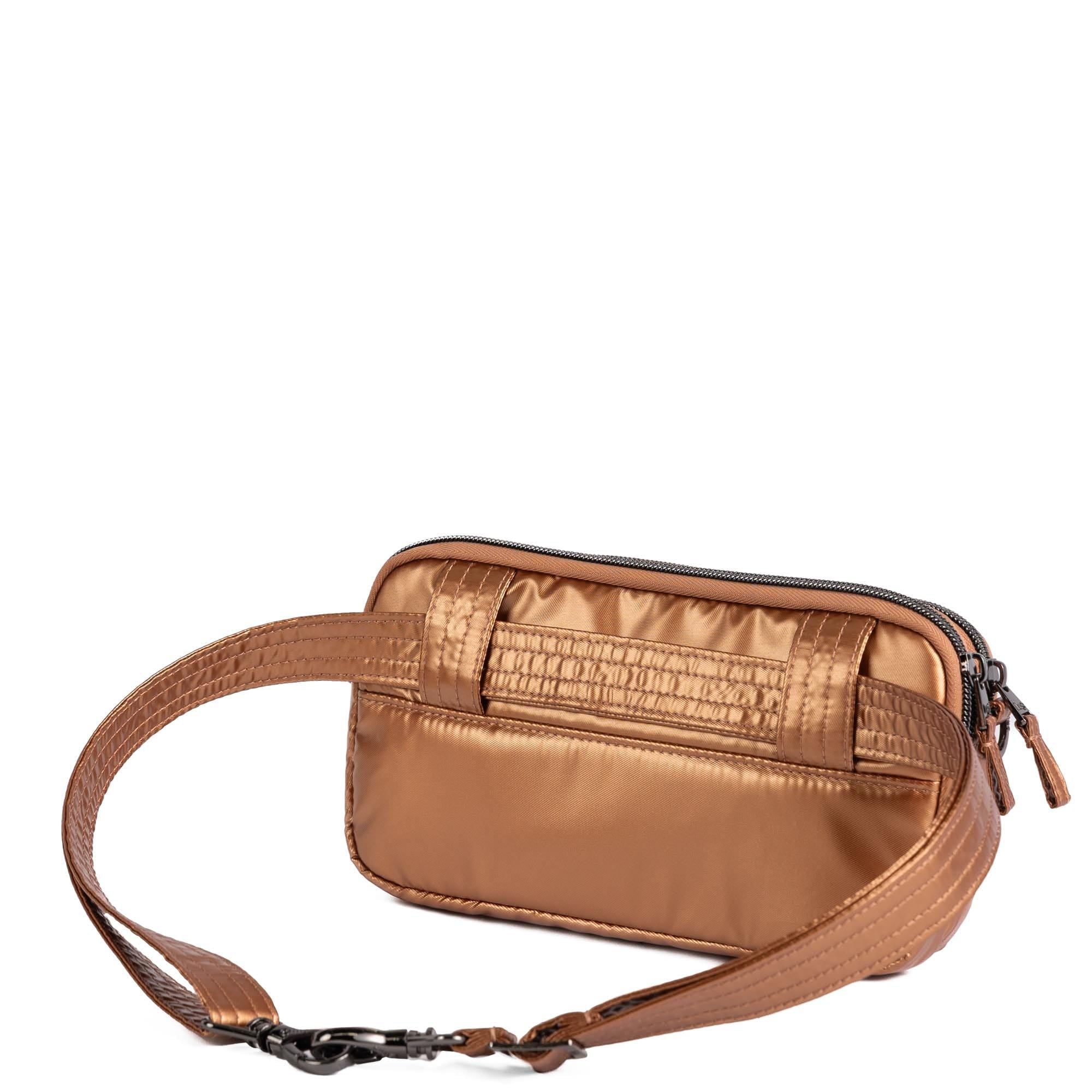 Coupe XL Convertible Crossbody Bag - METALLIC CHAI - 25429_CoupeXL_MetallicChai_Angle_05