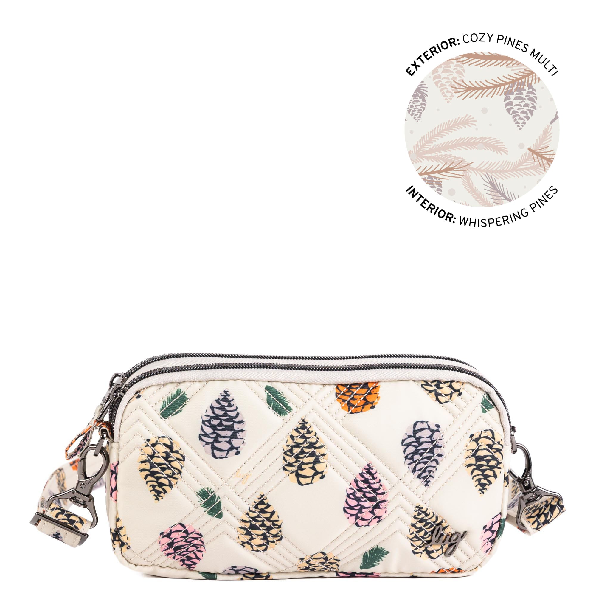 Coupe XL Convertible Crossbody Bag - COZY PINES MULTI - 25430_CoupeXL_CozyPinesMulti_Angle_01