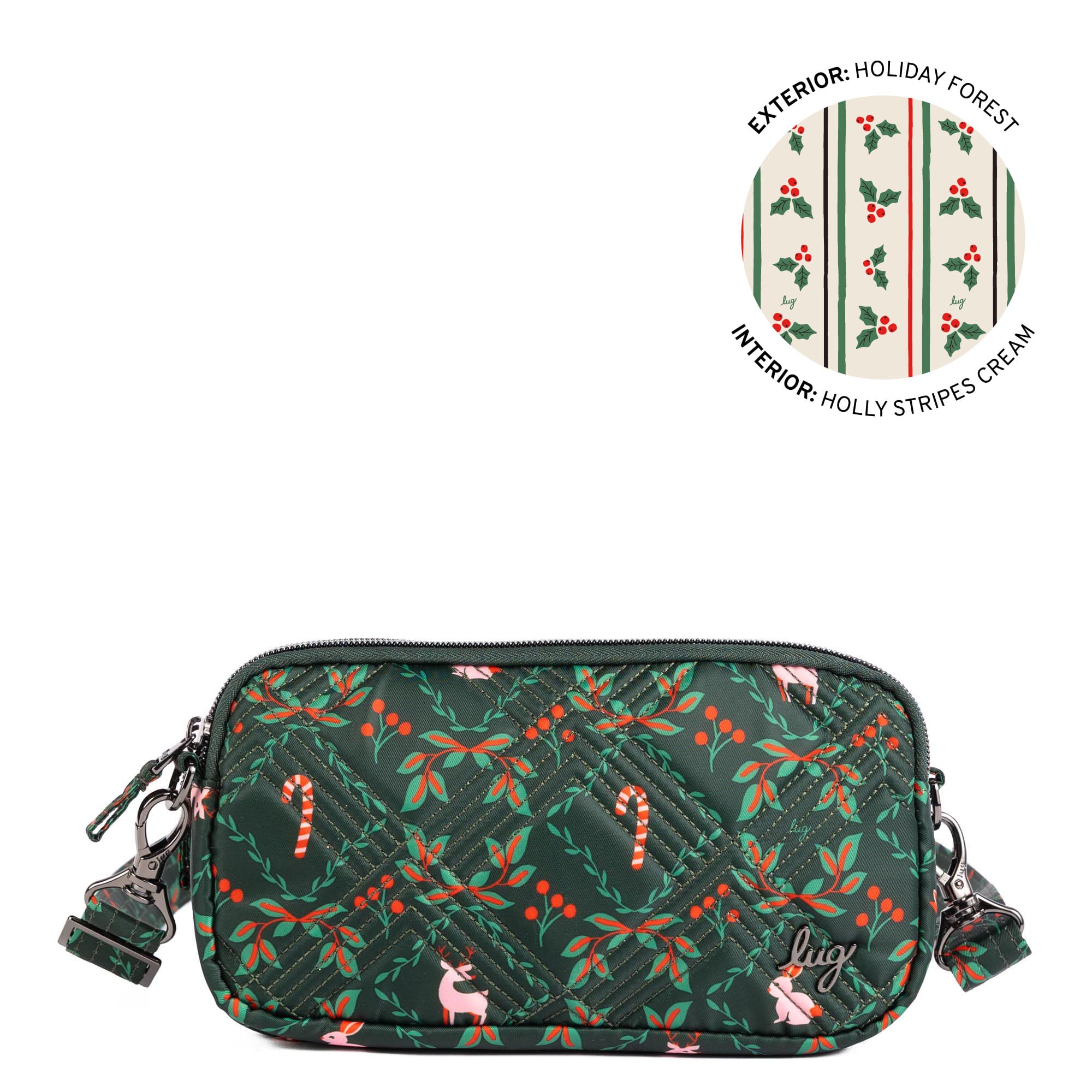 Coupe XL Convertible Crossbody Bag - HOLIDAY FOREST - 25433_CoupeXL_HolidayForest_Angle_01