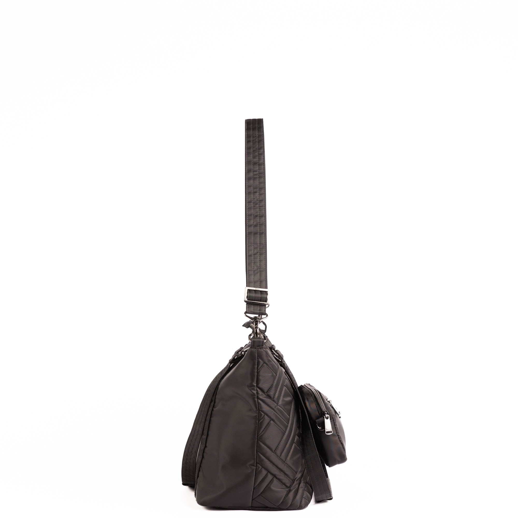 Catamaran Tote Bag & Removable Pouch - BLACK - 25489_Catamaran_Black_Angle_03