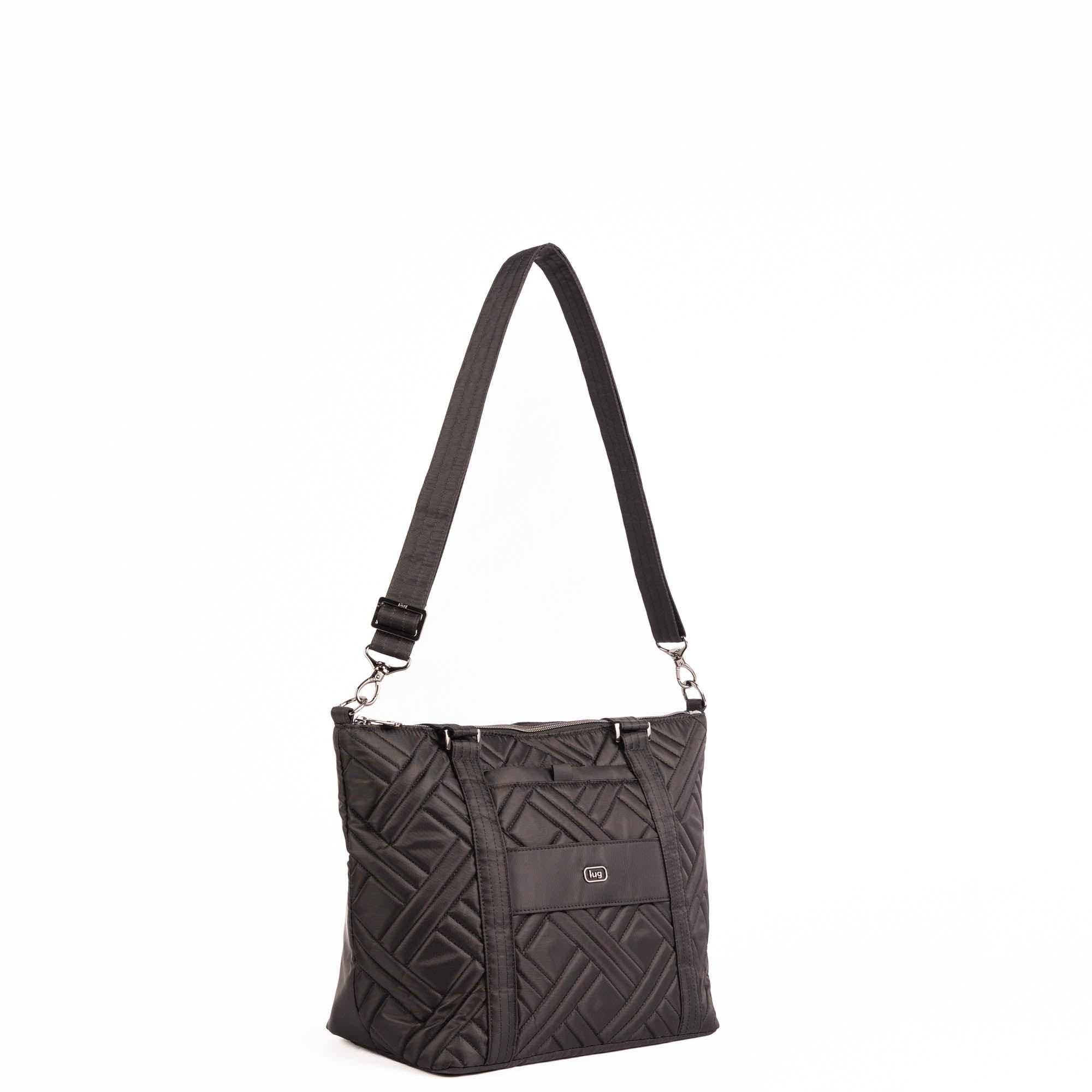 Catamaran Tote Bag & Removable Pouch - BLACK - 25489_Catamaran_Black_Angle_05