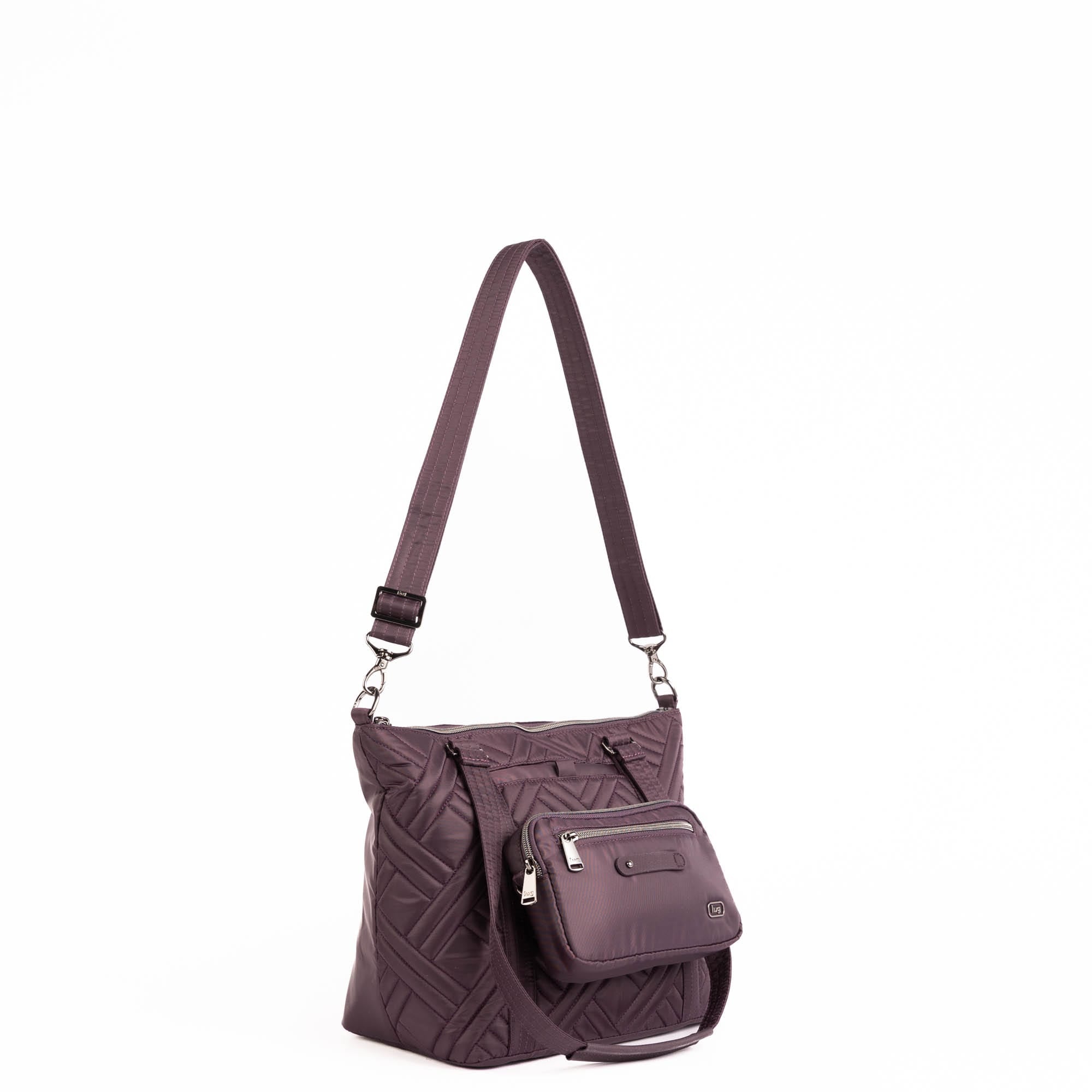 Catamaran Tote Bag & Removable Pouch - PLUM - 25490_Catamaran_Plum_Angle_02