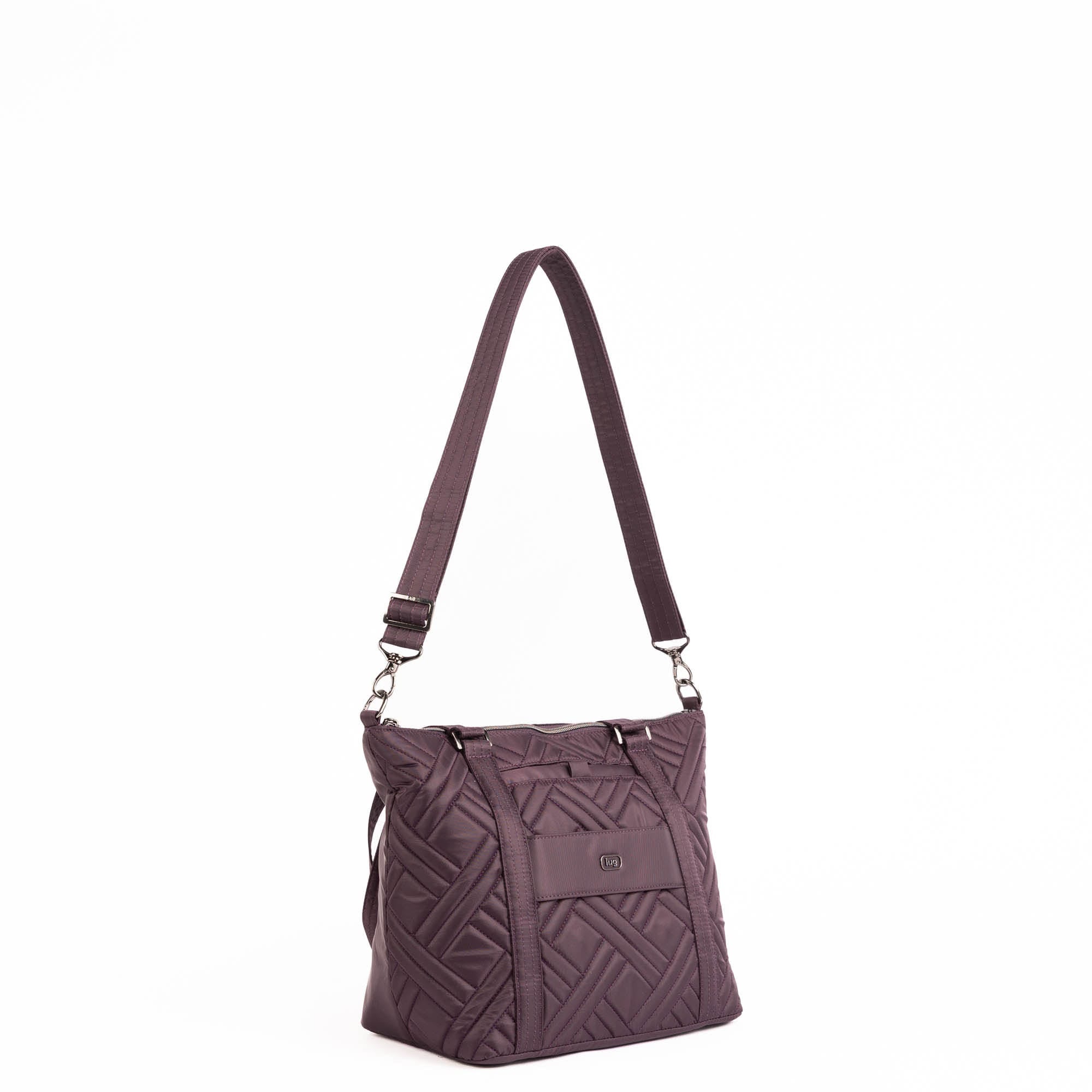 Catamaran Tote Bag & Removable Pouch - PLUM - 25490_Catamaran_Plum_Angle_05