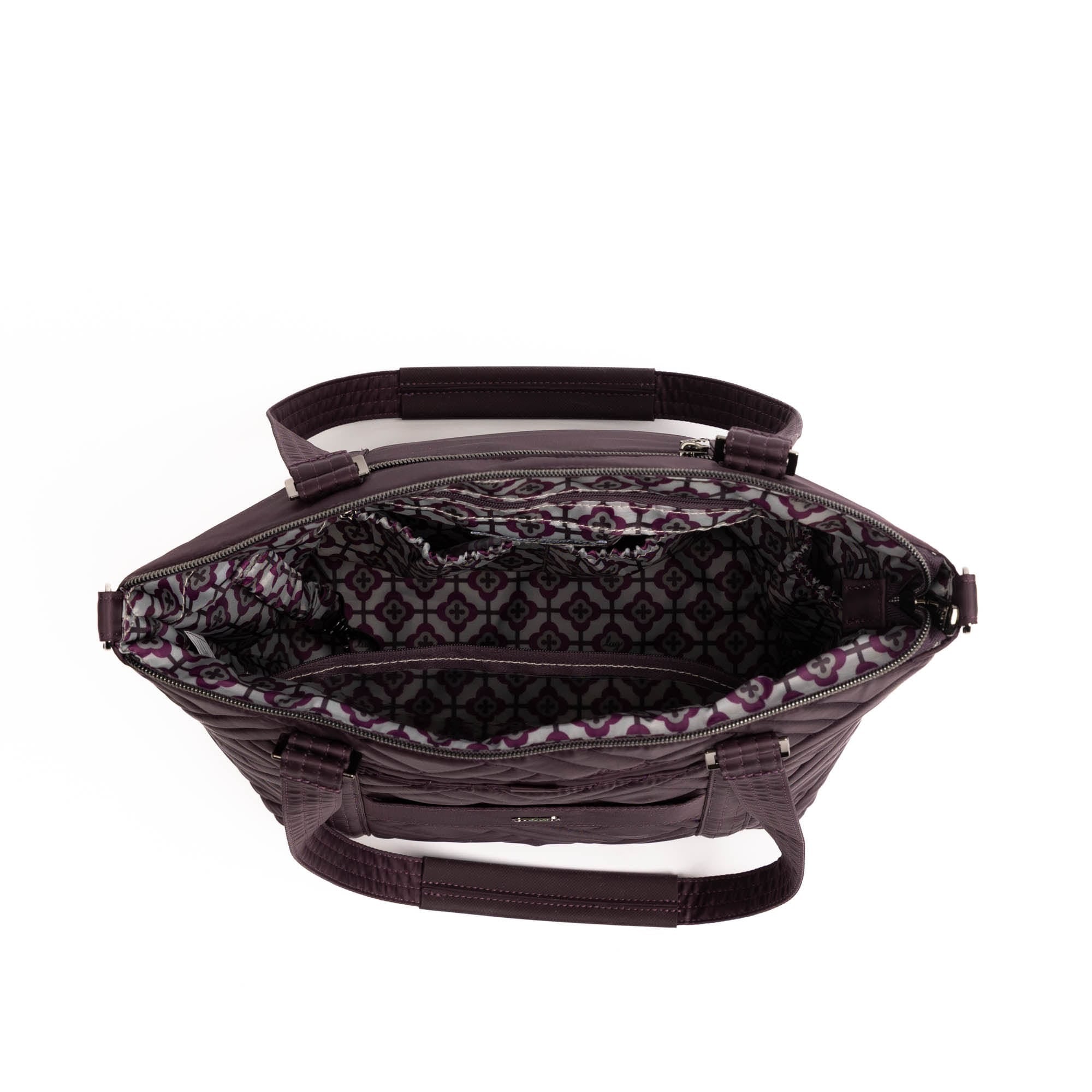 Catamaran Tote Bag & Removable Pouch - PLUM - 25490_Catamaran_Plum_Angle_06