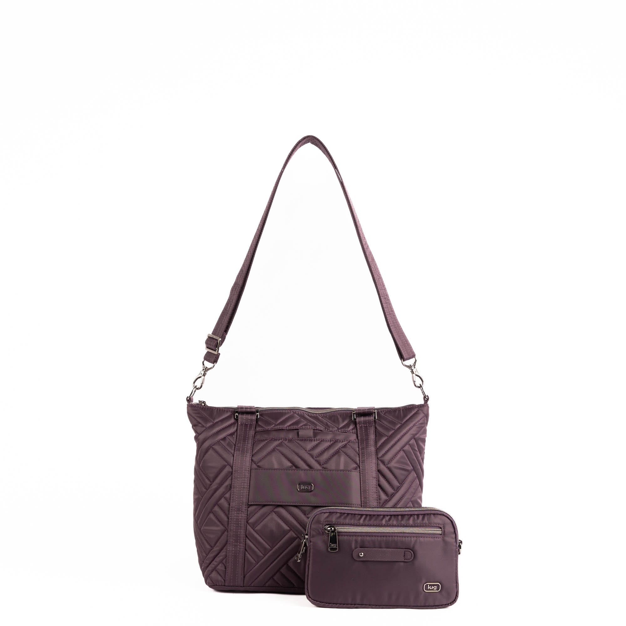 Catamaran Tote Bag & Removable Pouch - PLUM - 25490_Catamaran_Plum_Angle_10