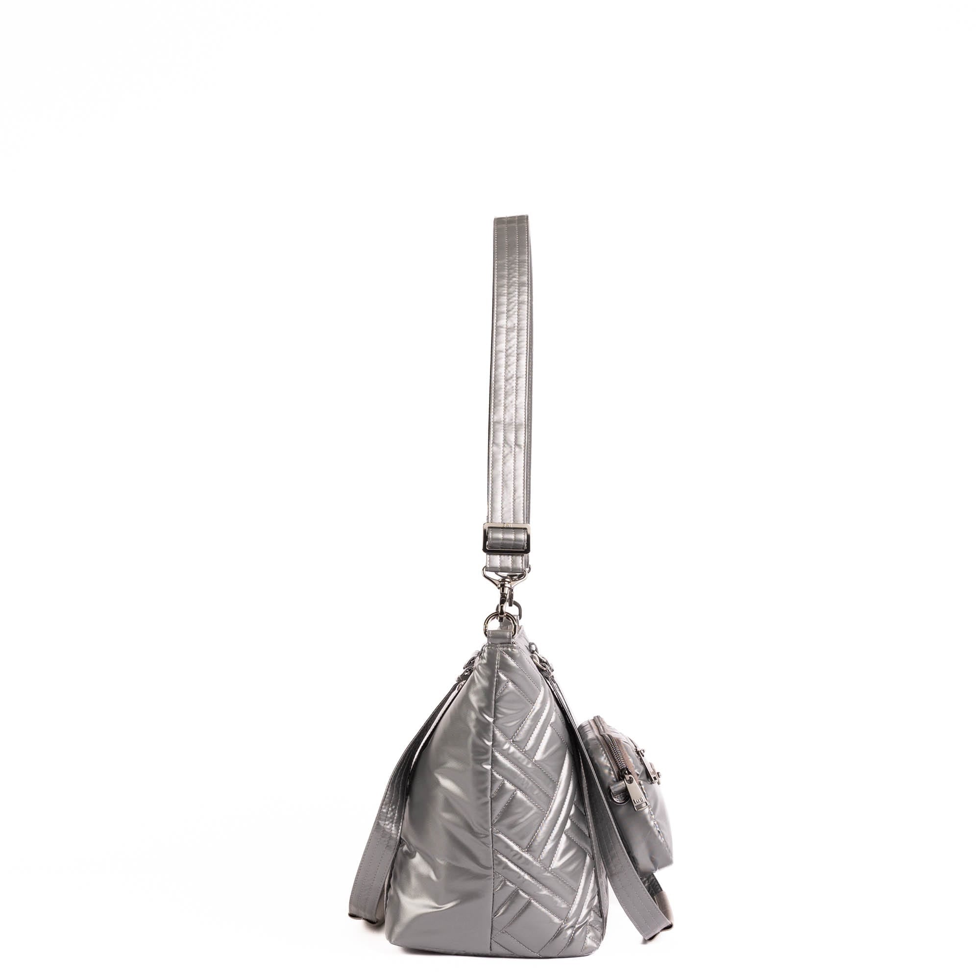 Catamaran Tote Bag & Removable Pouch - METALLIC STORM - 25491_Catamaran_MetallicStorm_Angle_03