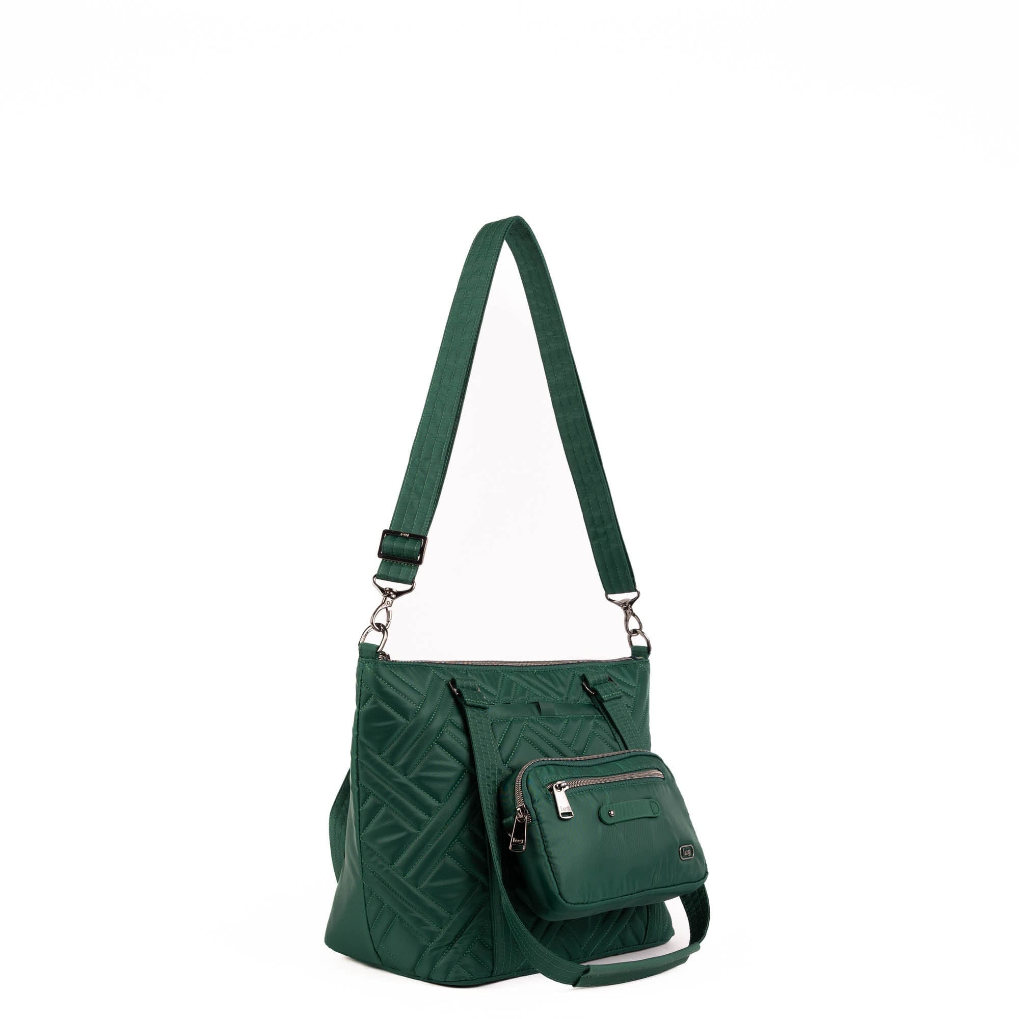 Catamaran Tote Bag & Removable Pouch - WICKEDLY GREEN - 25492_Catamaran_WickedlyGreen_Angle_02