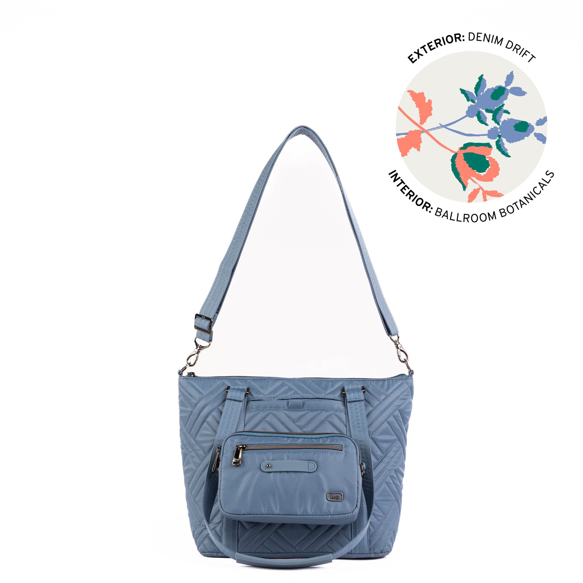 Catamaran Tote Bag & Removable Pouch - DENIM DRIFT - 25493_Catamaran_DenimDrift_Angle_01