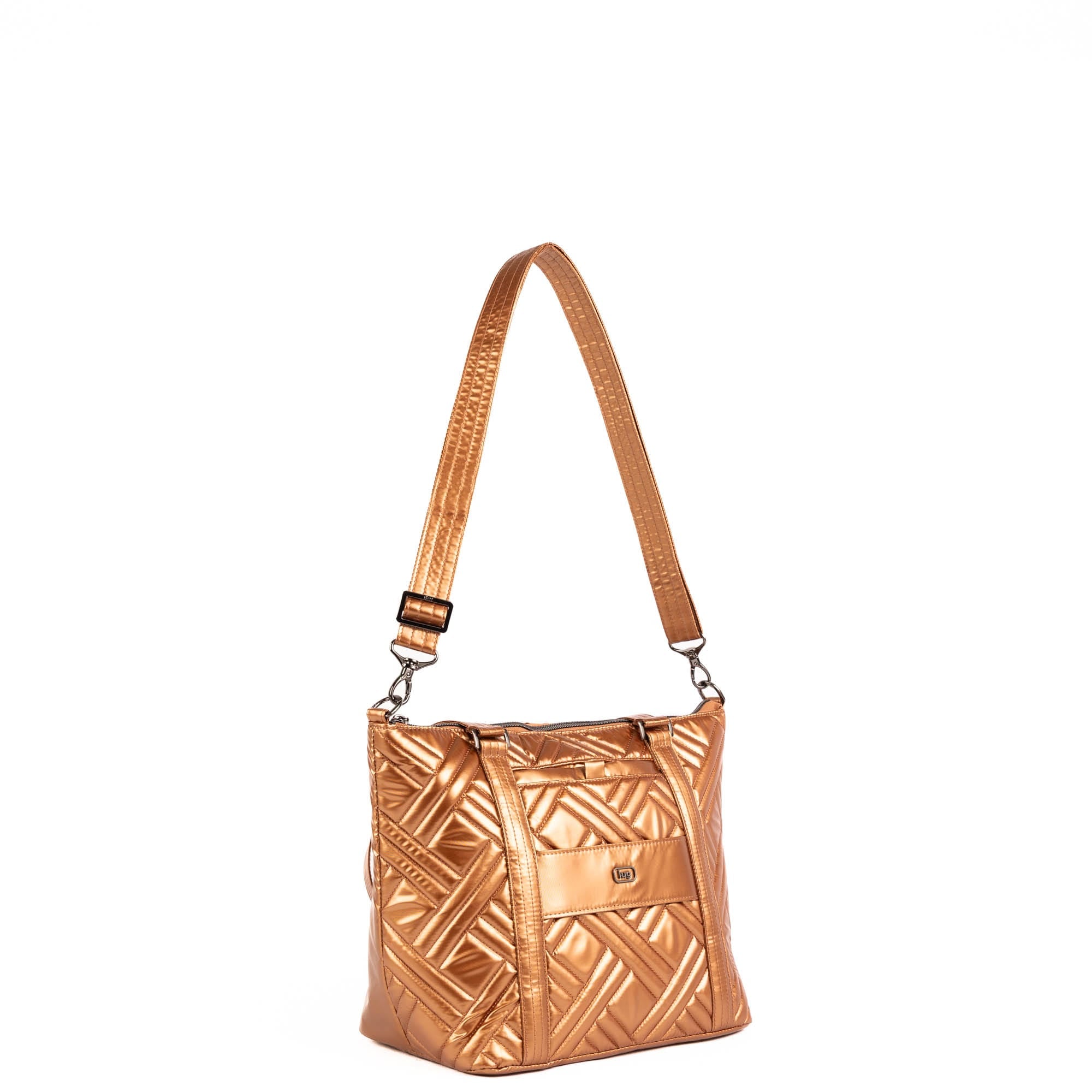 Catamaran Tote Bag & Removable Pouch - METALLIC CHAI - 25494_Catamaran_MetallicChai_Angle_05