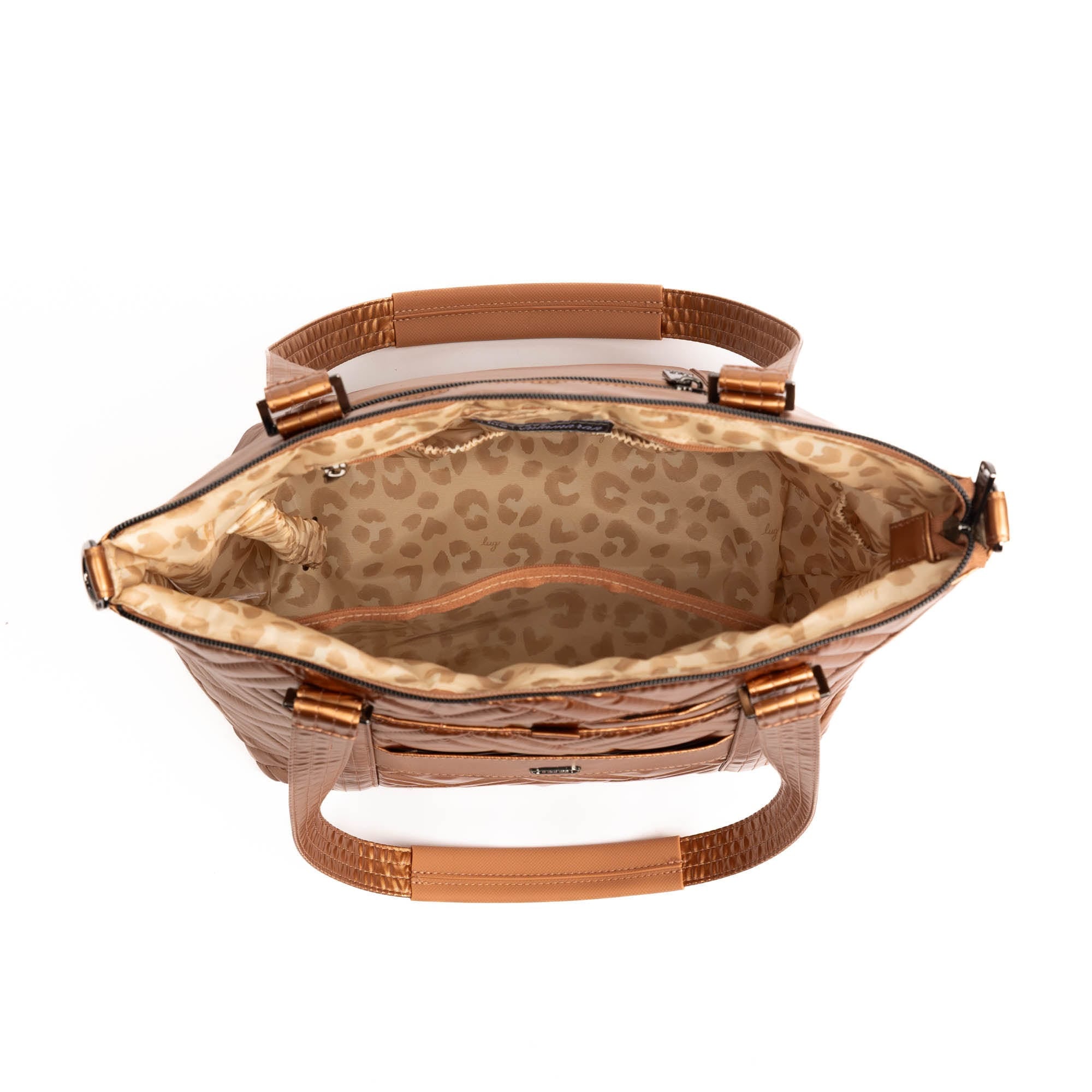 Catamaran Tote Bag & Removable Pouch - METALLIC CHAI - 25494_Catamaran_MetallicChai_Angle_06