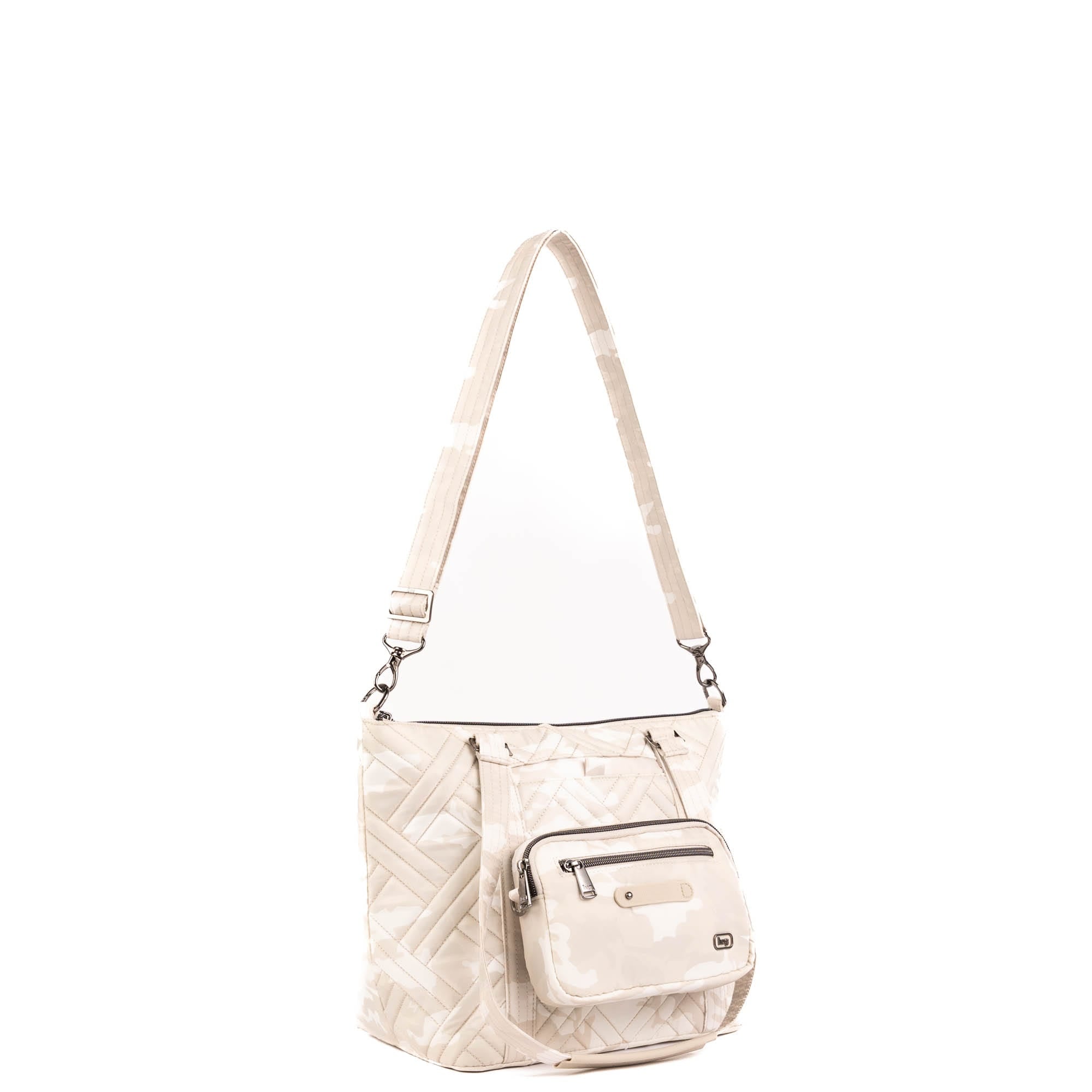 Catamaran Tote Bag & Removable Pouch - CAMO WHITE - 25495_Catamaran_CamoWhite_Angle_02