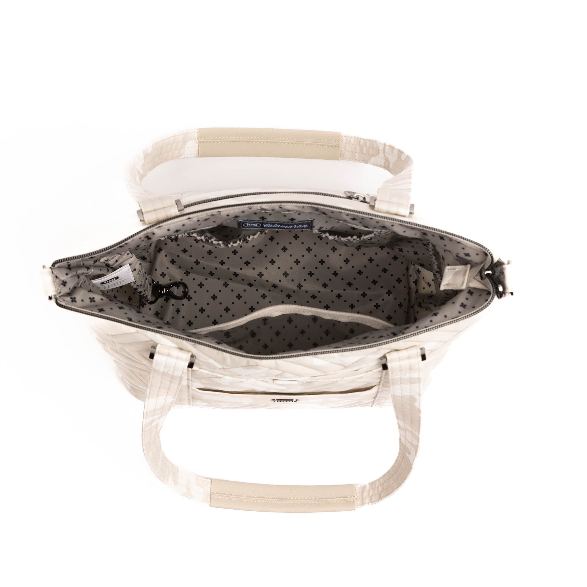 Catamaran Tote Bag & Removable Pouch - CAMO WHITE - 25495_Catamaran_CamoWhite_Angle_06