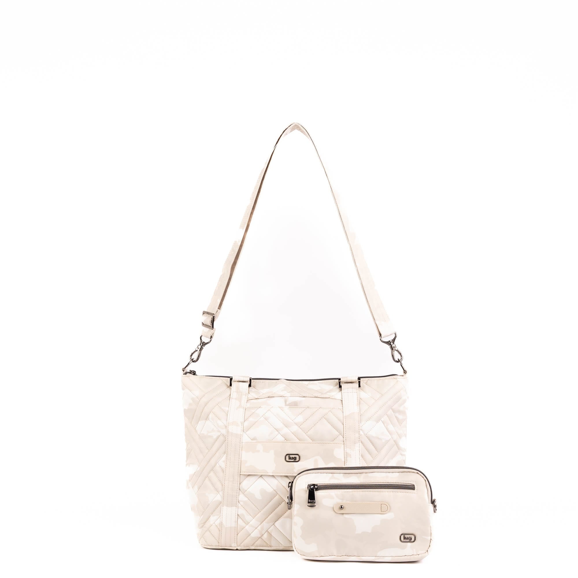 Catamaran Tote Bag & Removable Pouch - CAMO WHITE - 25495_Catamaran_CamoWhite_Angle_10